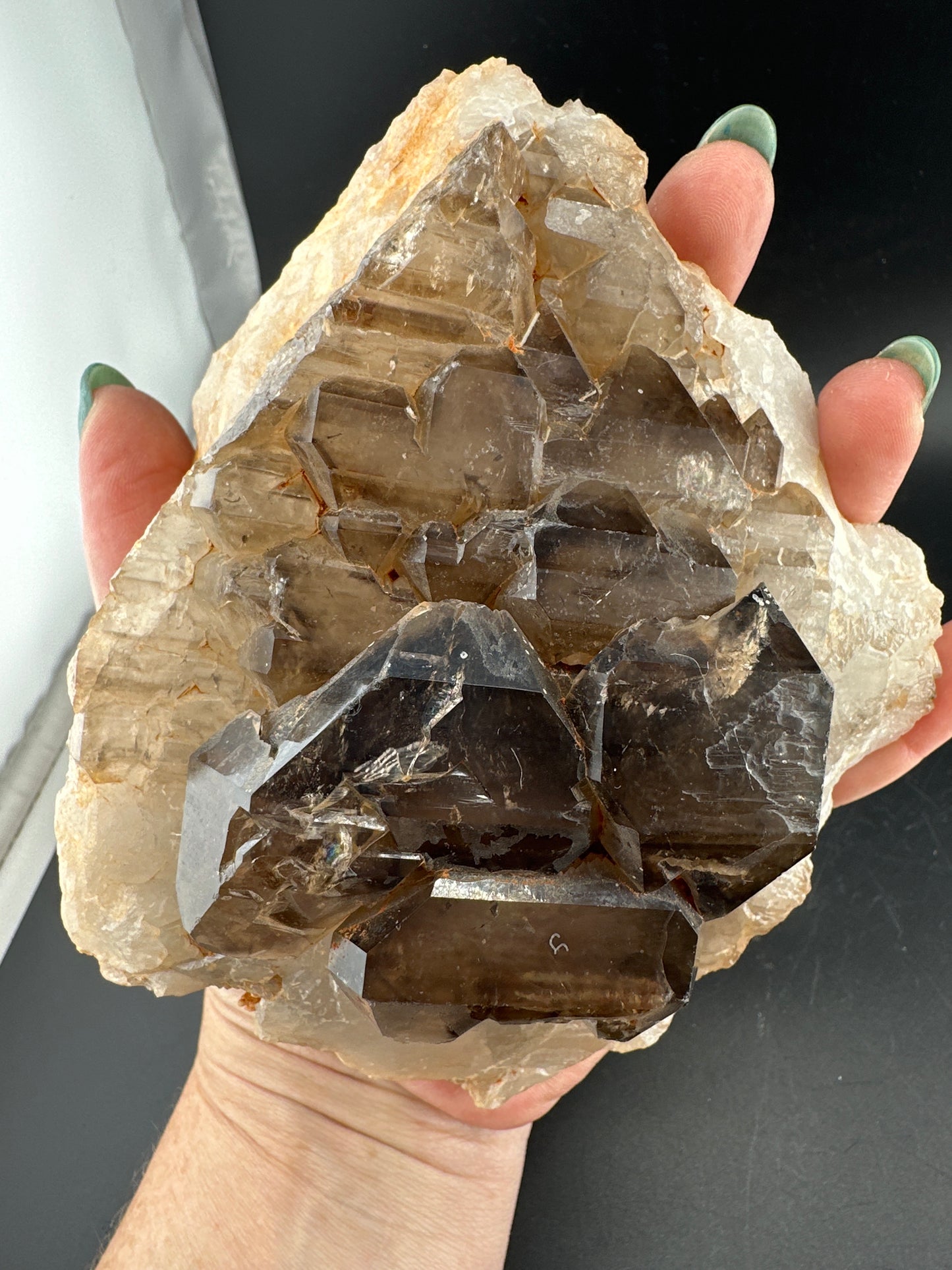 Smoky Quartz Elestial, Brazil