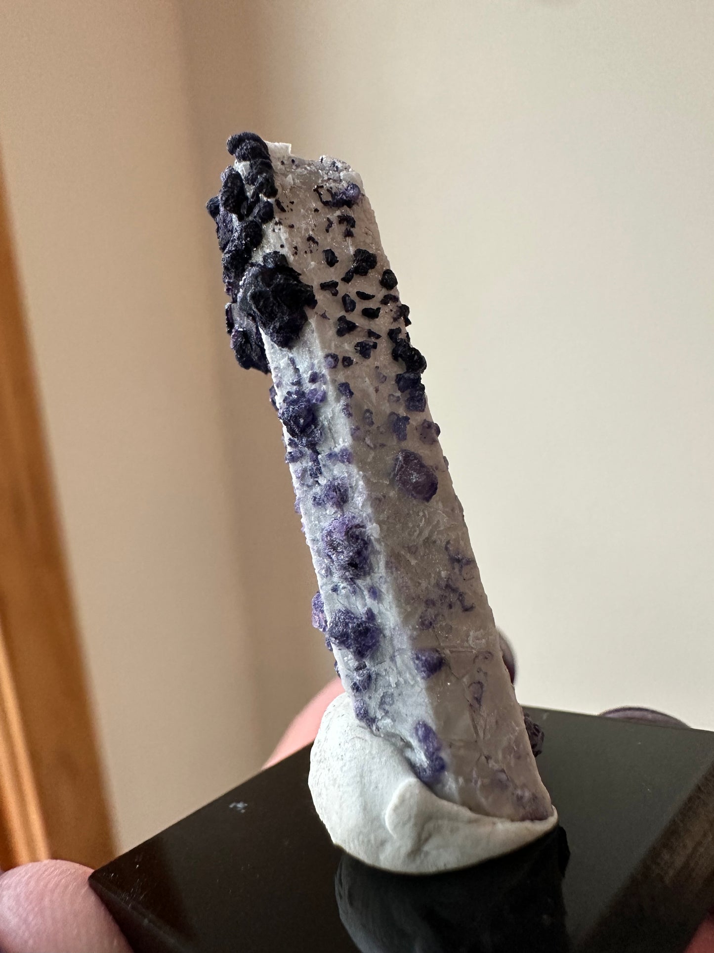 Inner Mongolia Fluorite on Candle Quartz