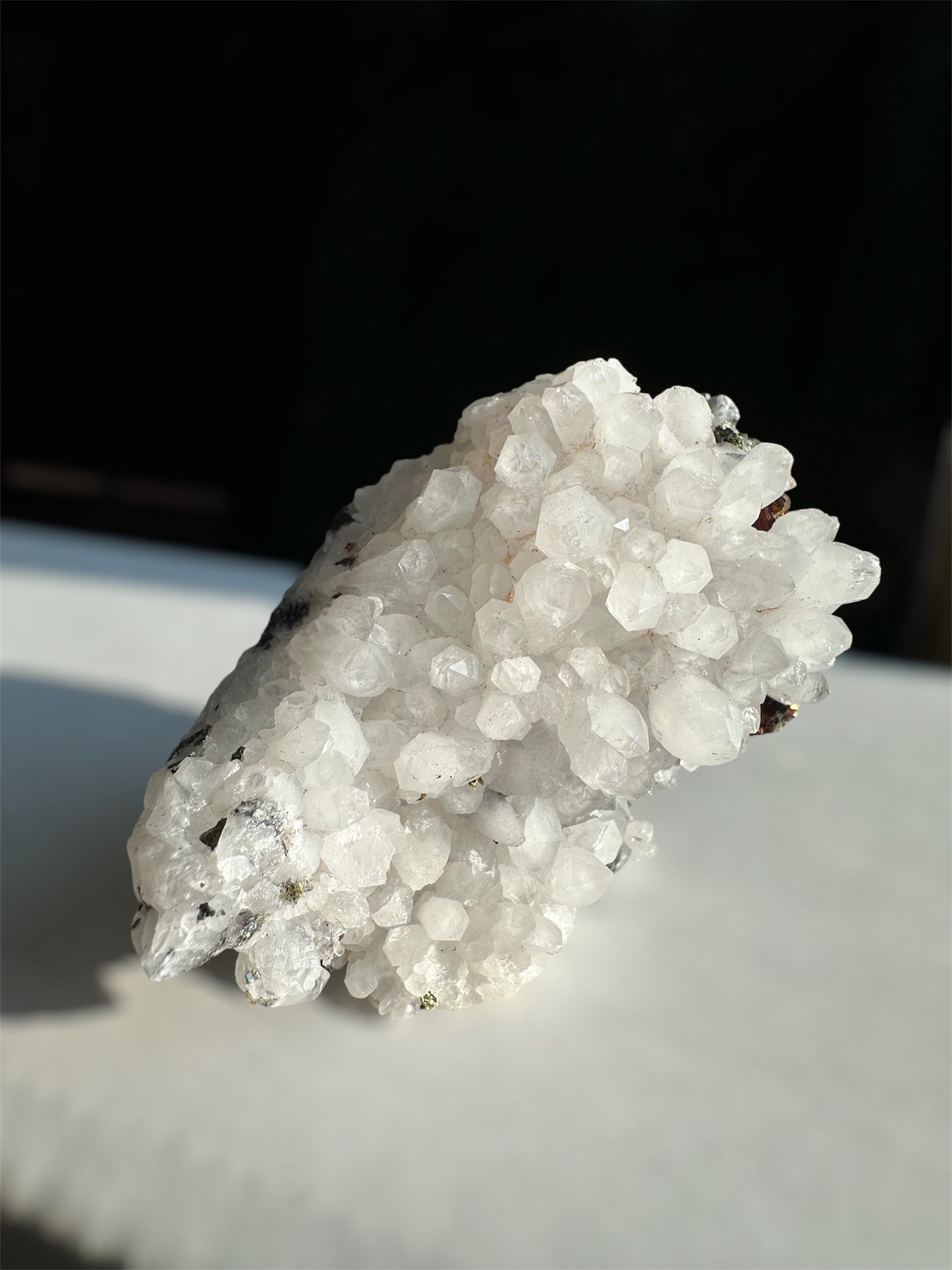 Quartz, chalcopyrite: Jiangxi, China