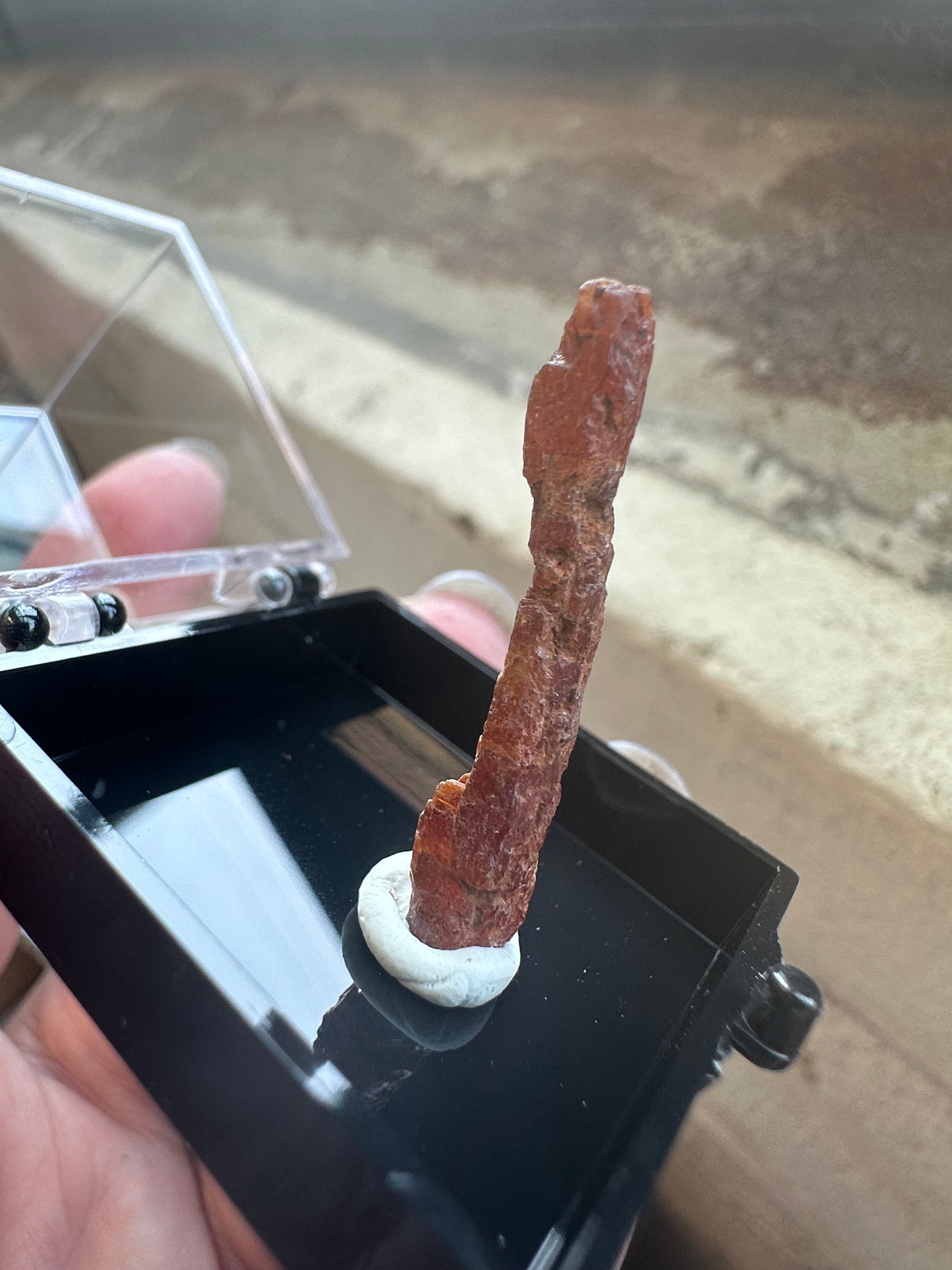 Kyanite (orange) from Tanzania. Perky box