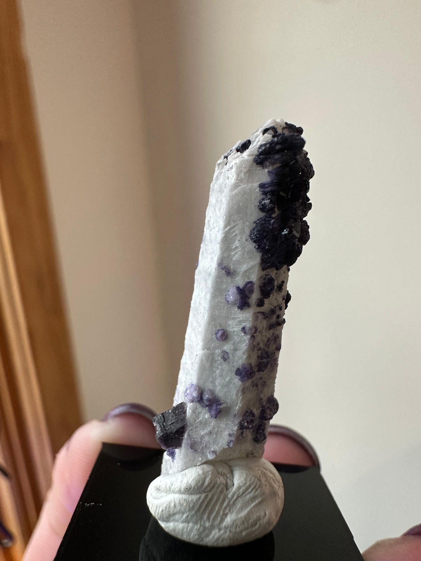 Inner Mongolia Fluorite on Candle Quartz