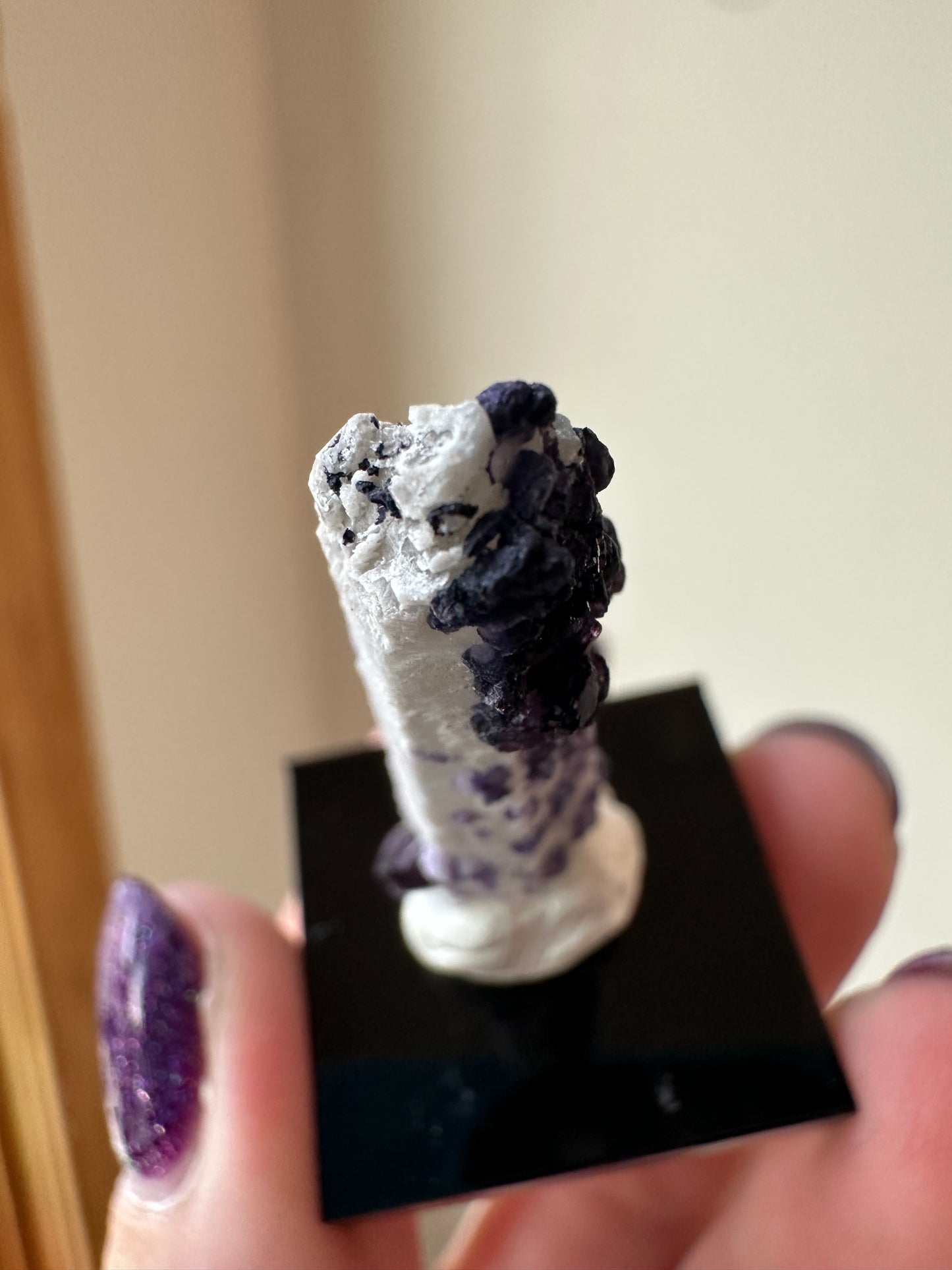 Inner Mongolia Fluorite on Candle Quartz