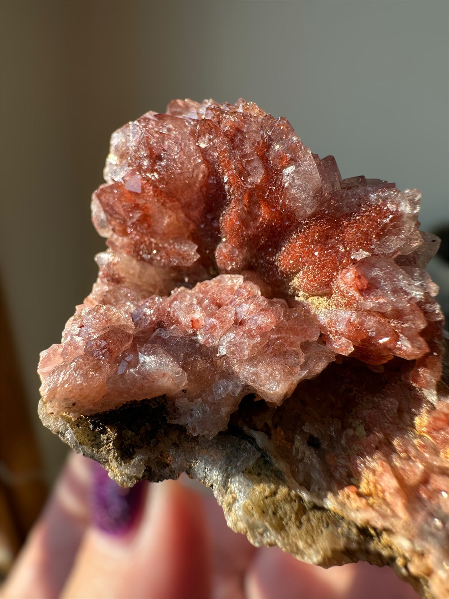 Hematite-included Quartz, Morocco