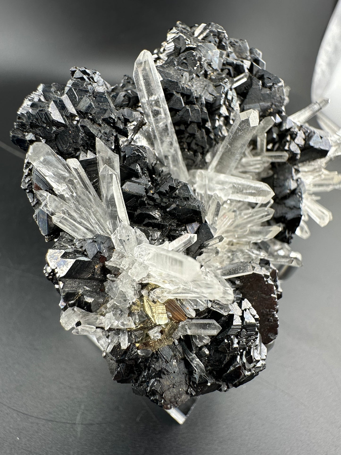 Quartz, Sphalerite: Pasco, Peru