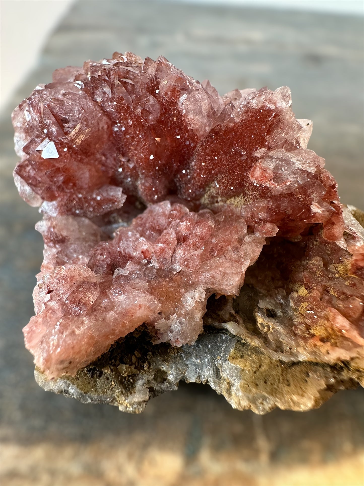 Hematite-included Quartz, Morocco