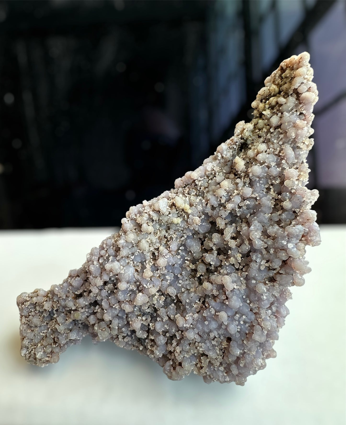 “Grape Agate” free-standing pyramid