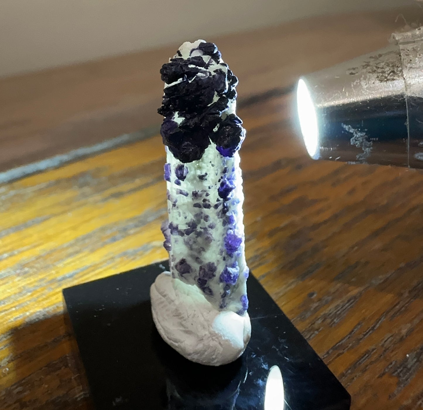 Inner Mongolia Fluorite on Candle Quartz