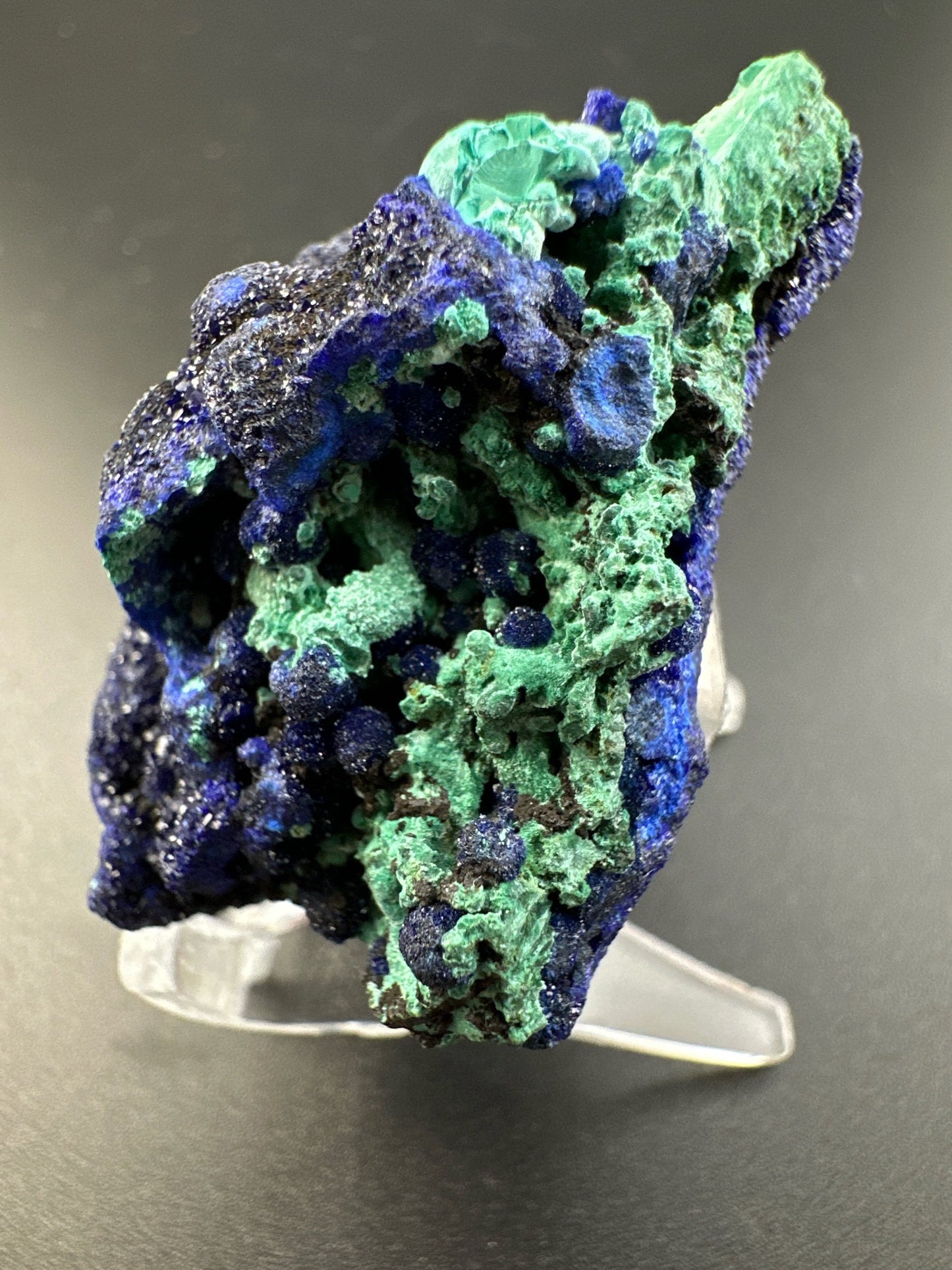 Sparkling Azurite & Malachite with Goethite from Anhui, China