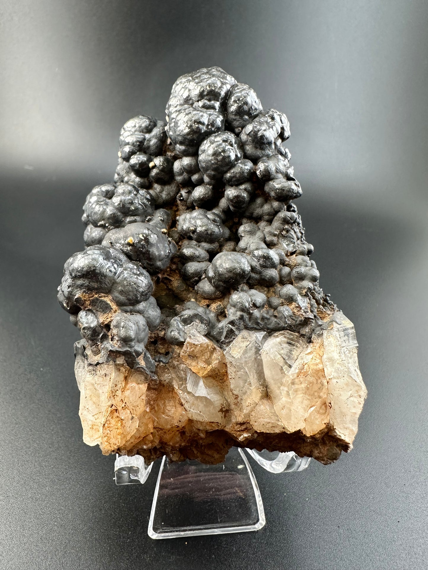 Botryoidal Goethite on Quartz, Morocco