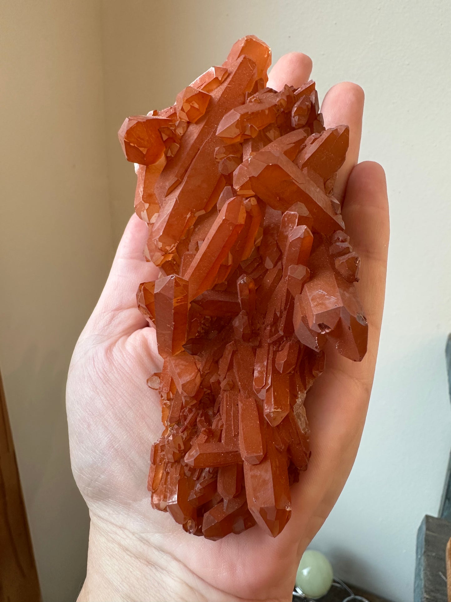 Ferruginous (Red) Quartz cluster, Morocco