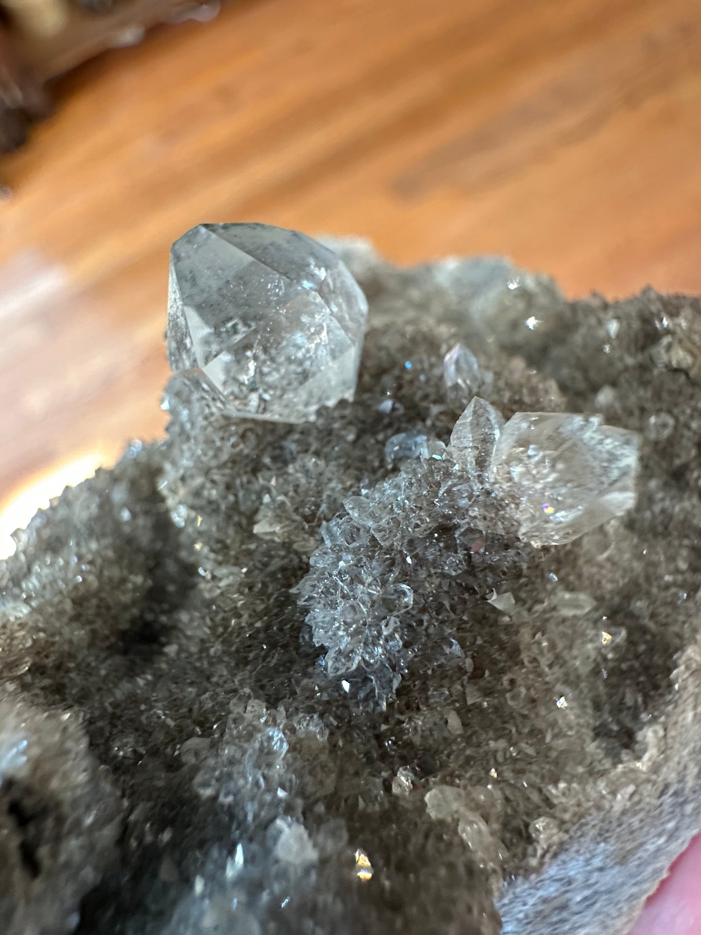 Herkimer Diamond on Matrix (clear quartz). Crystal Grove (NY)