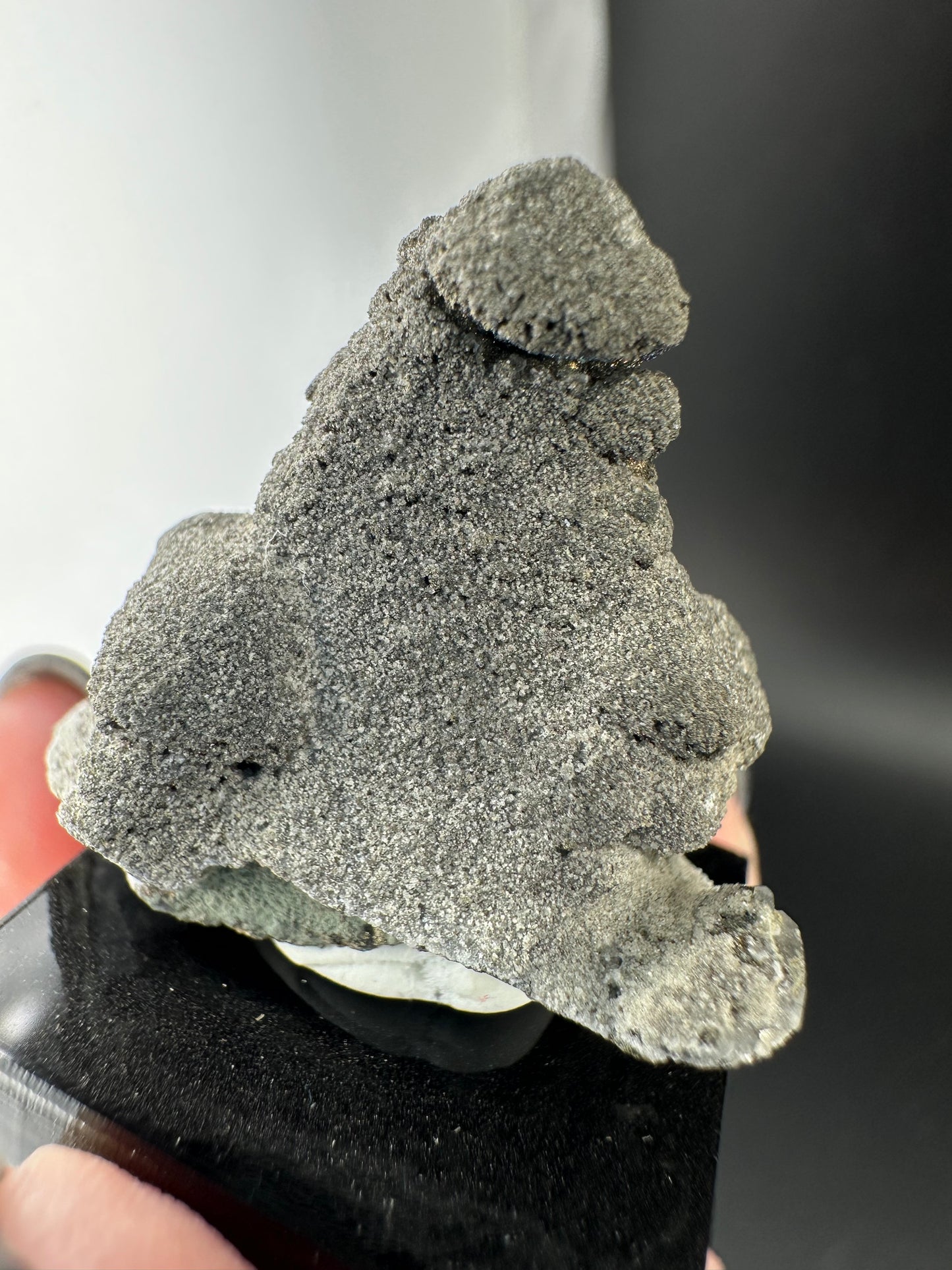 Iridescent Chalcopyrite on Pagoda Calcite: Daye, Hubei, China