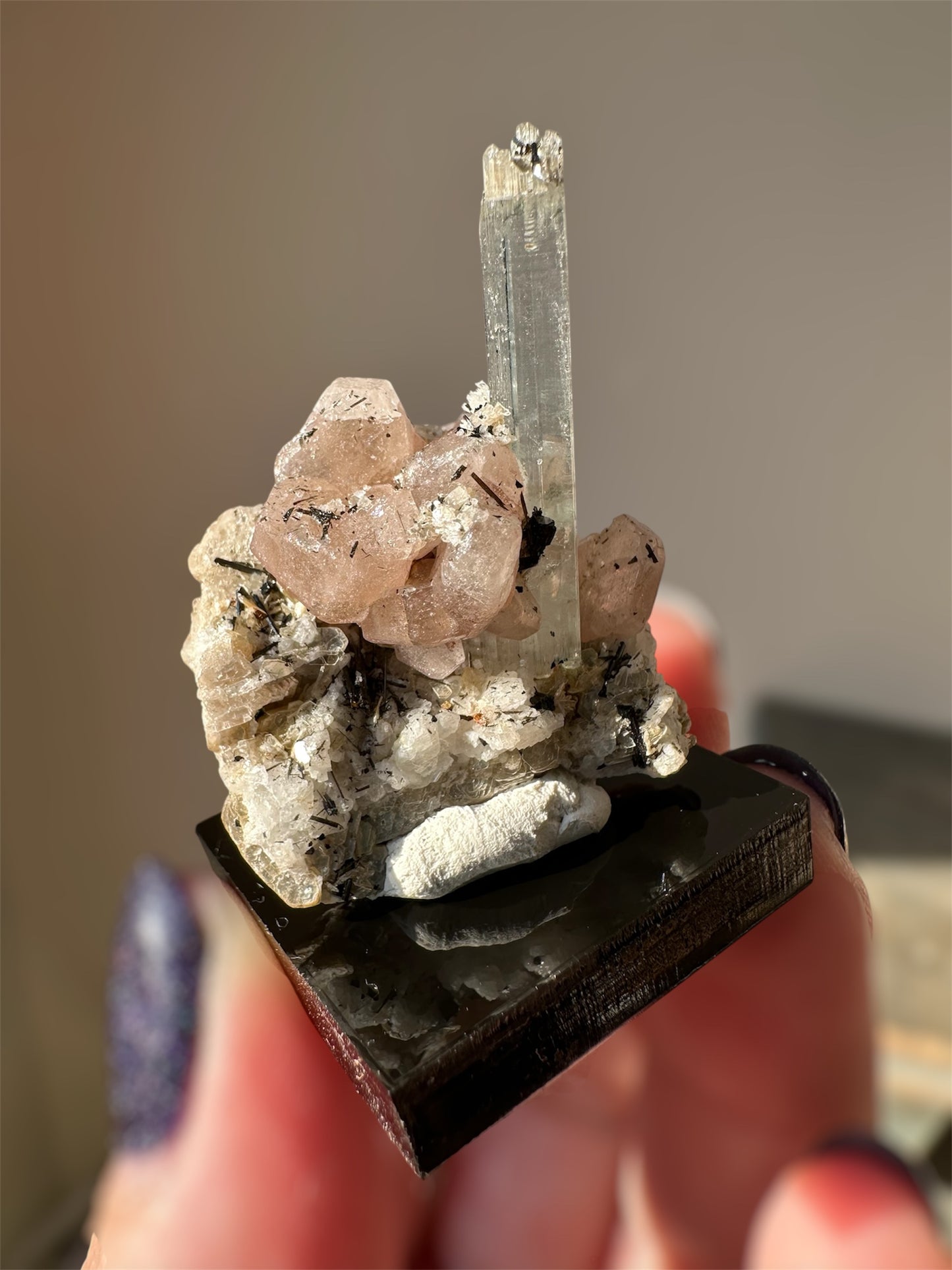 Aquamarine, Apatite, Schorl- Pakistan