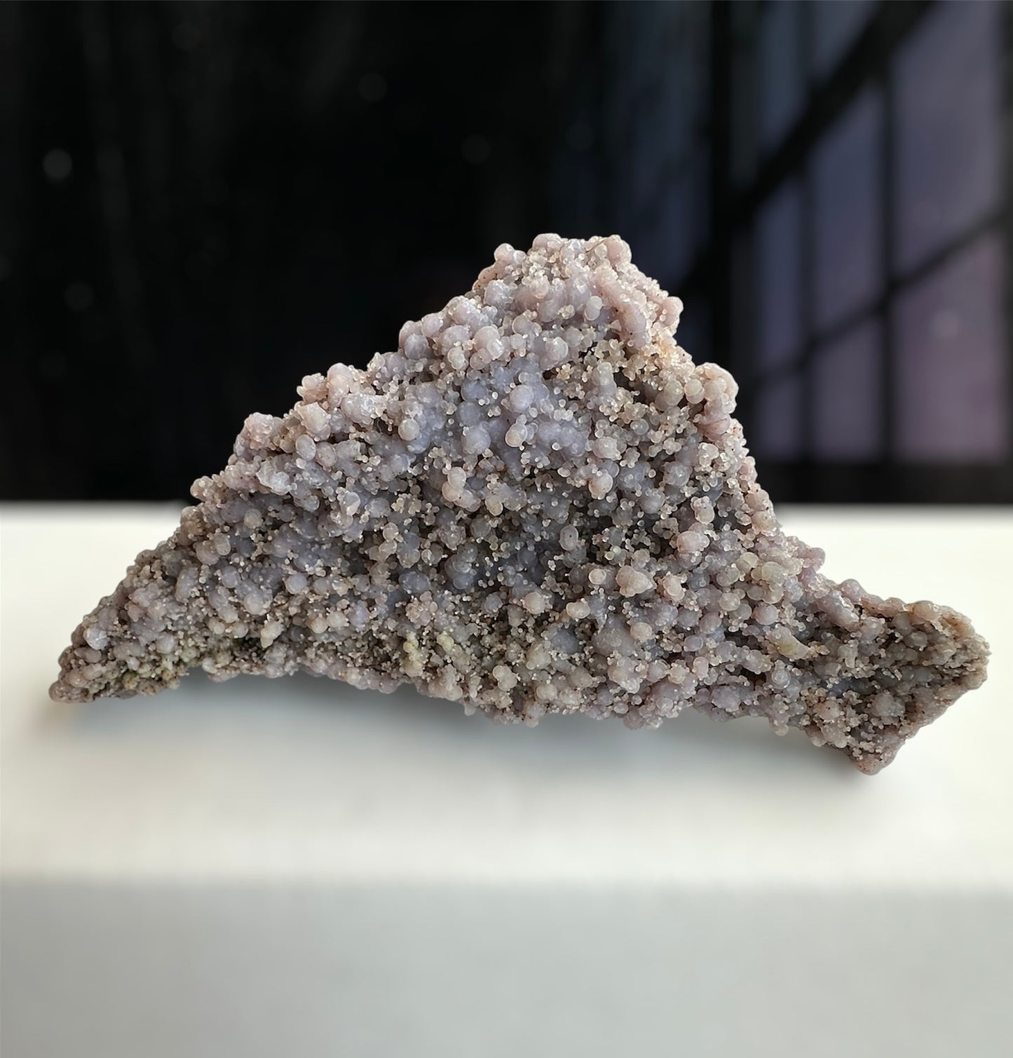 “Grape Agate” free-standing pyramid