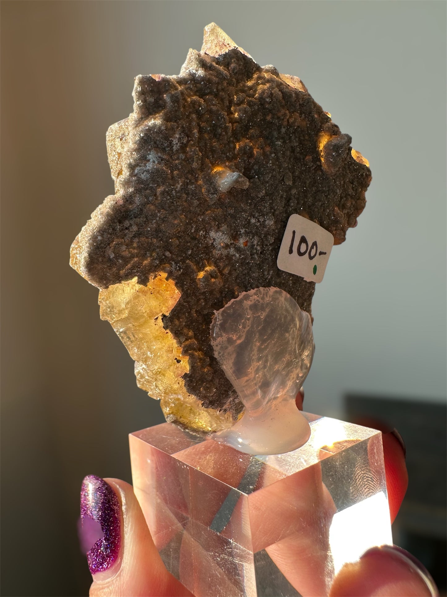 Yellow Fluorite, Moscano Mine, Spain