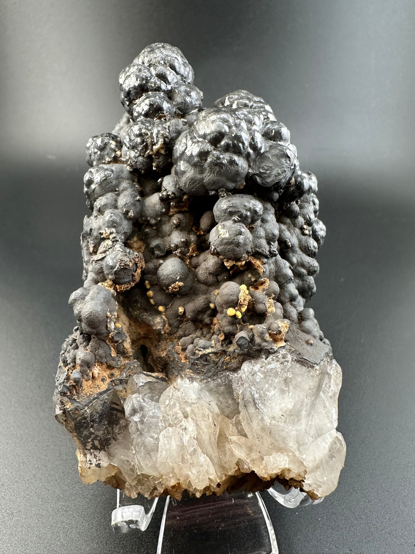 Botryoidal Goethite on Quartz, Morocco