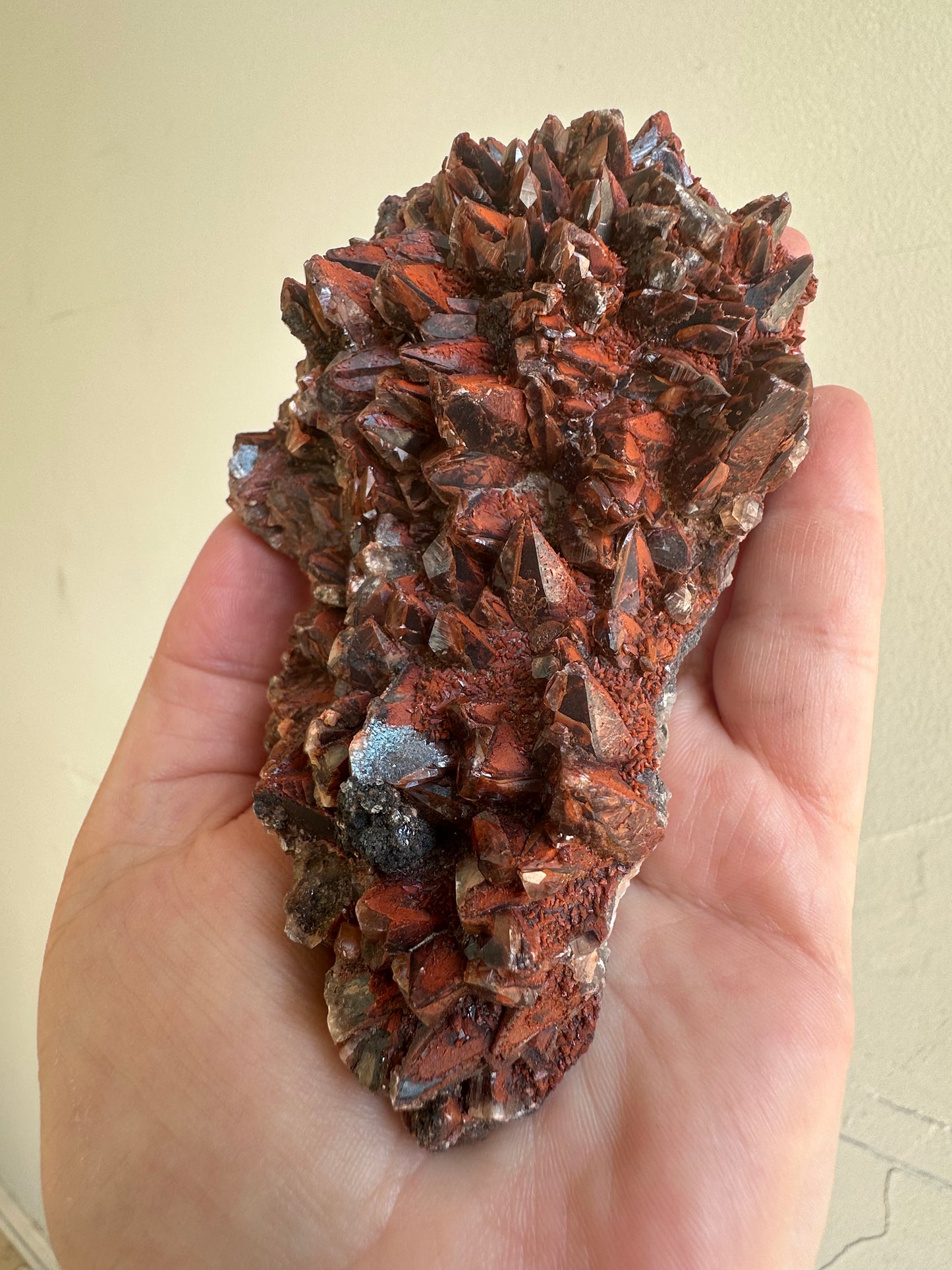 Vampire Calcite (red/black), Daye, Hubei, China