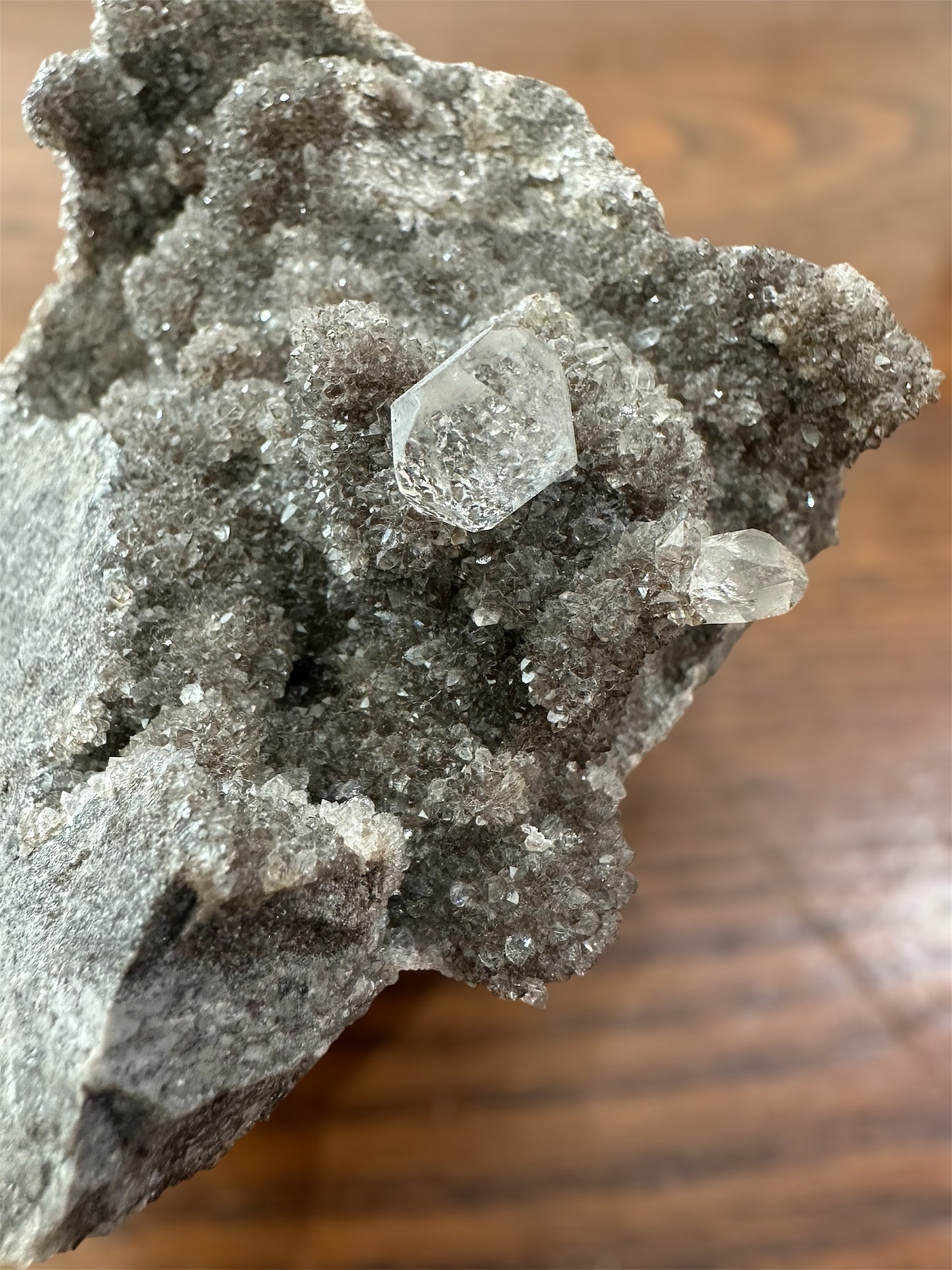 Herkimer Diamond on Matrix (clear quartz). Crystal Grove (NY)