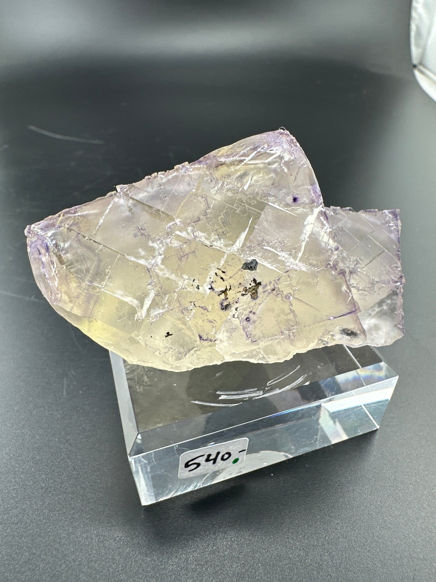 Carthage Corner Elmwood Mine fluorite; yellow & purple