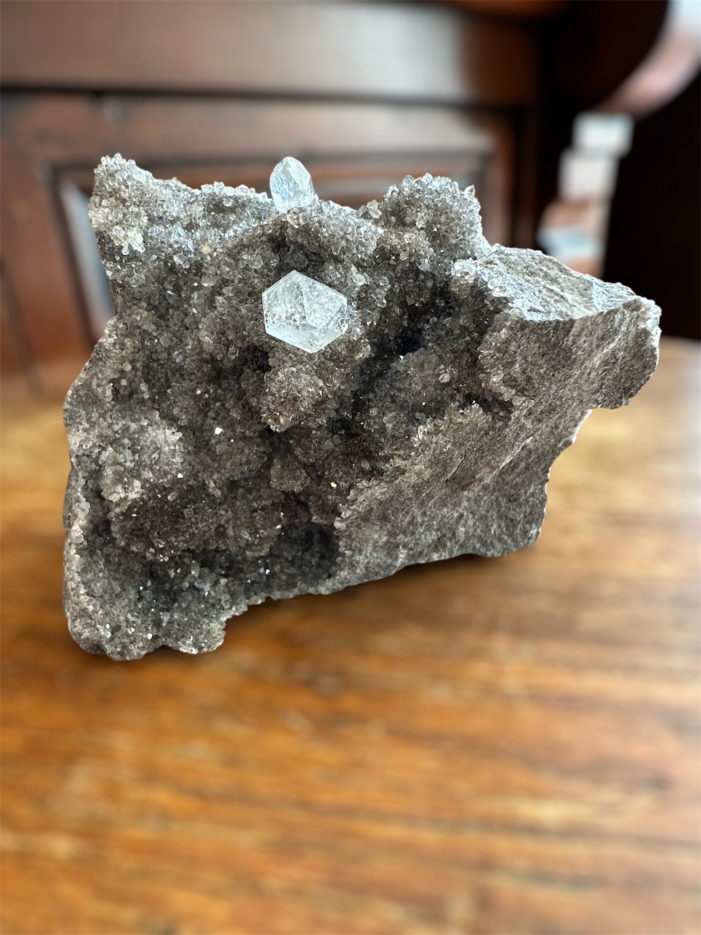 Herkimer Diamond on Matrix (clear quartz). Crystal Grove (NY)