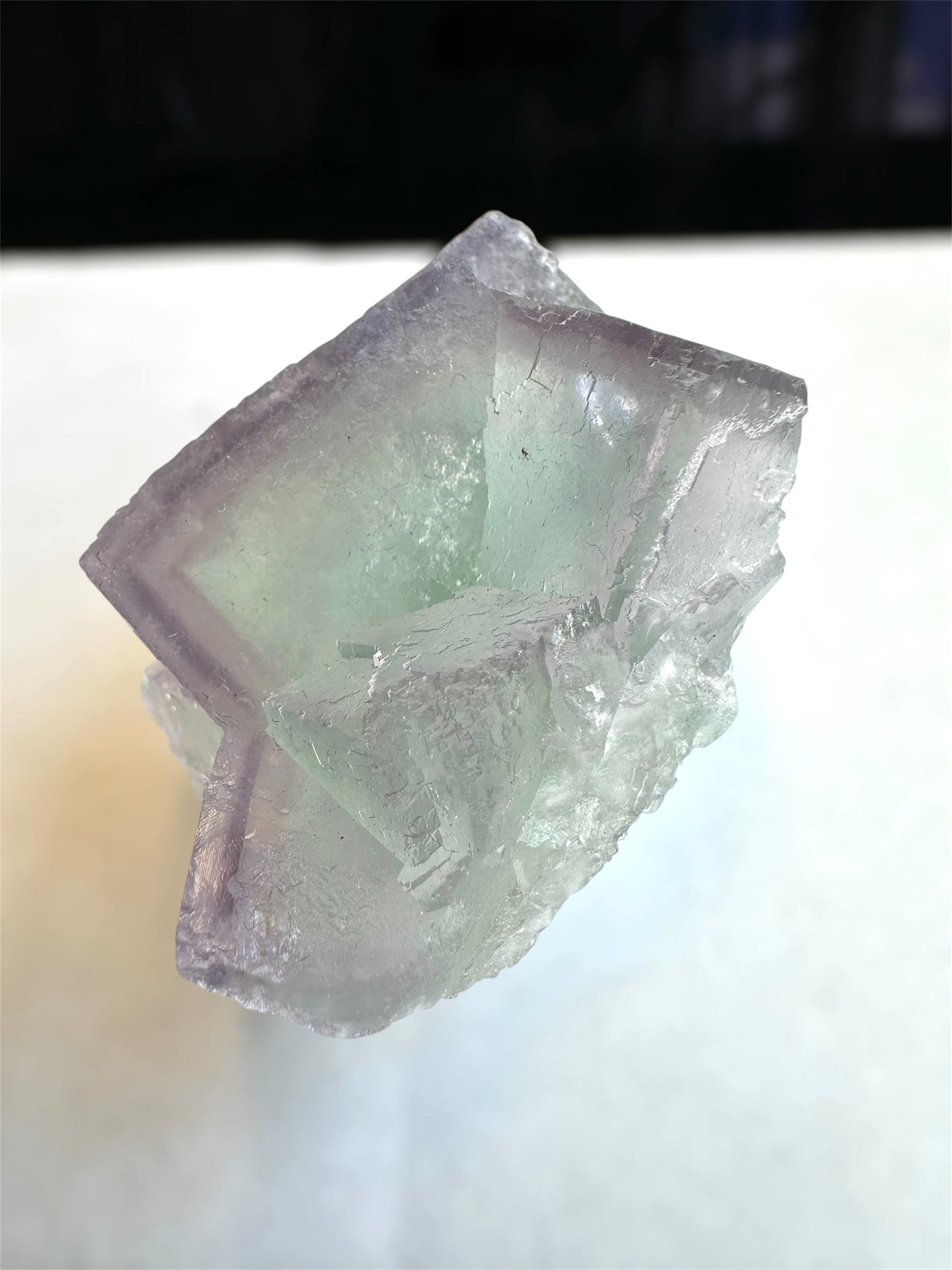 Pastel Green w/Purple Zoning fluorite, Hunan