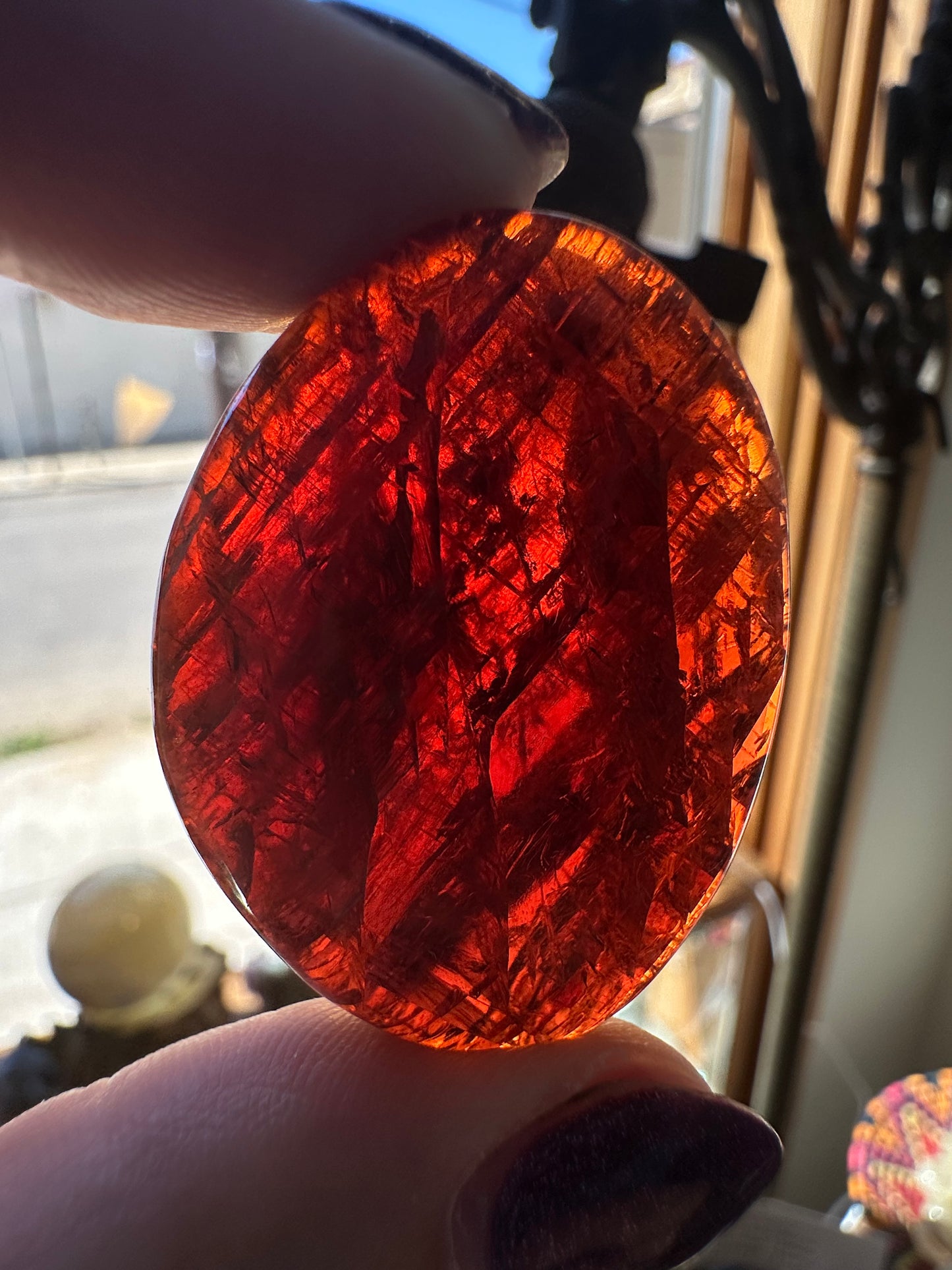 Villiaumite, polished. Russia