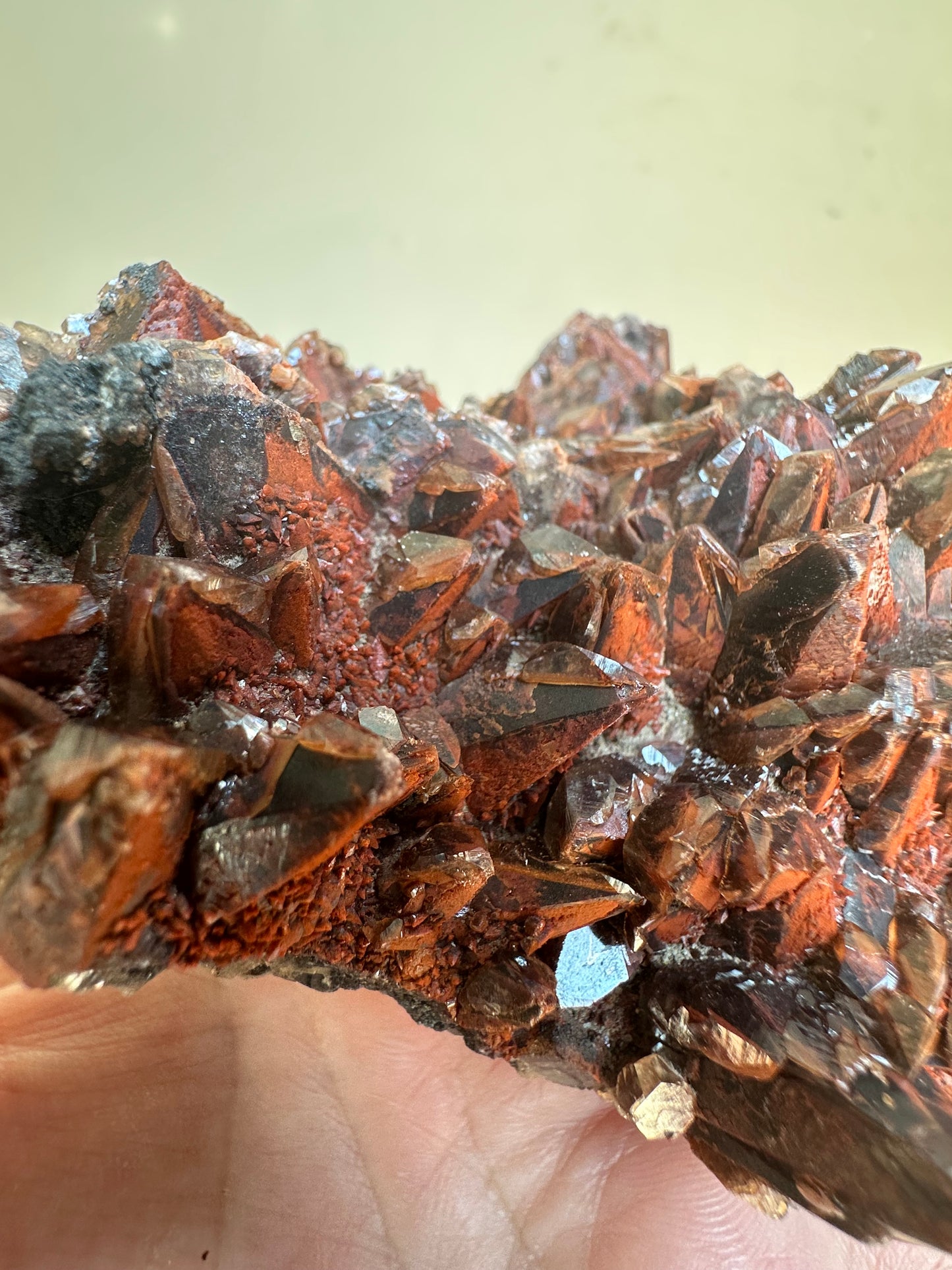 Vampire Calcite (red/black), Daye, Hubei, China