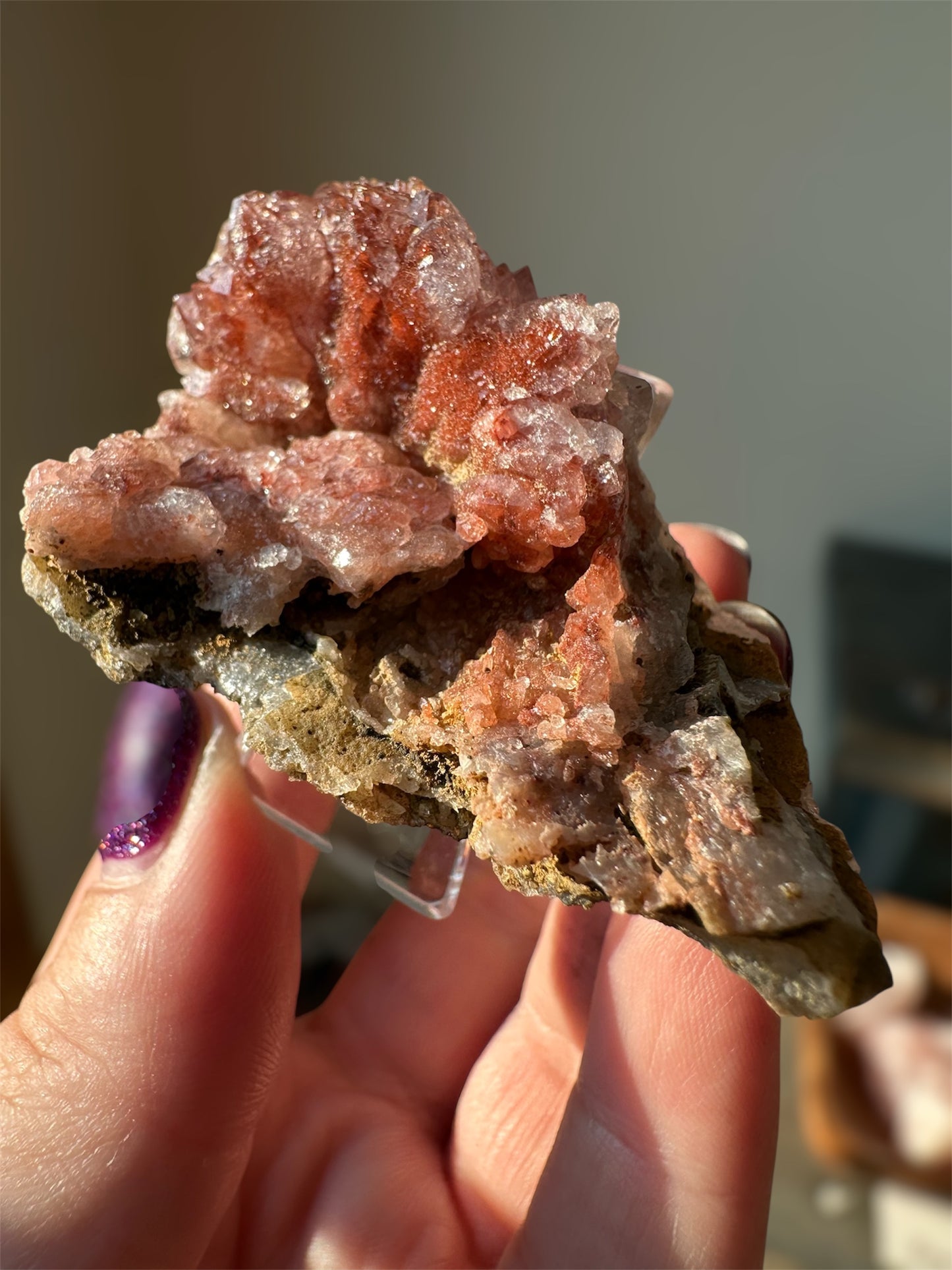 Hematite-included Quartz, Morocco