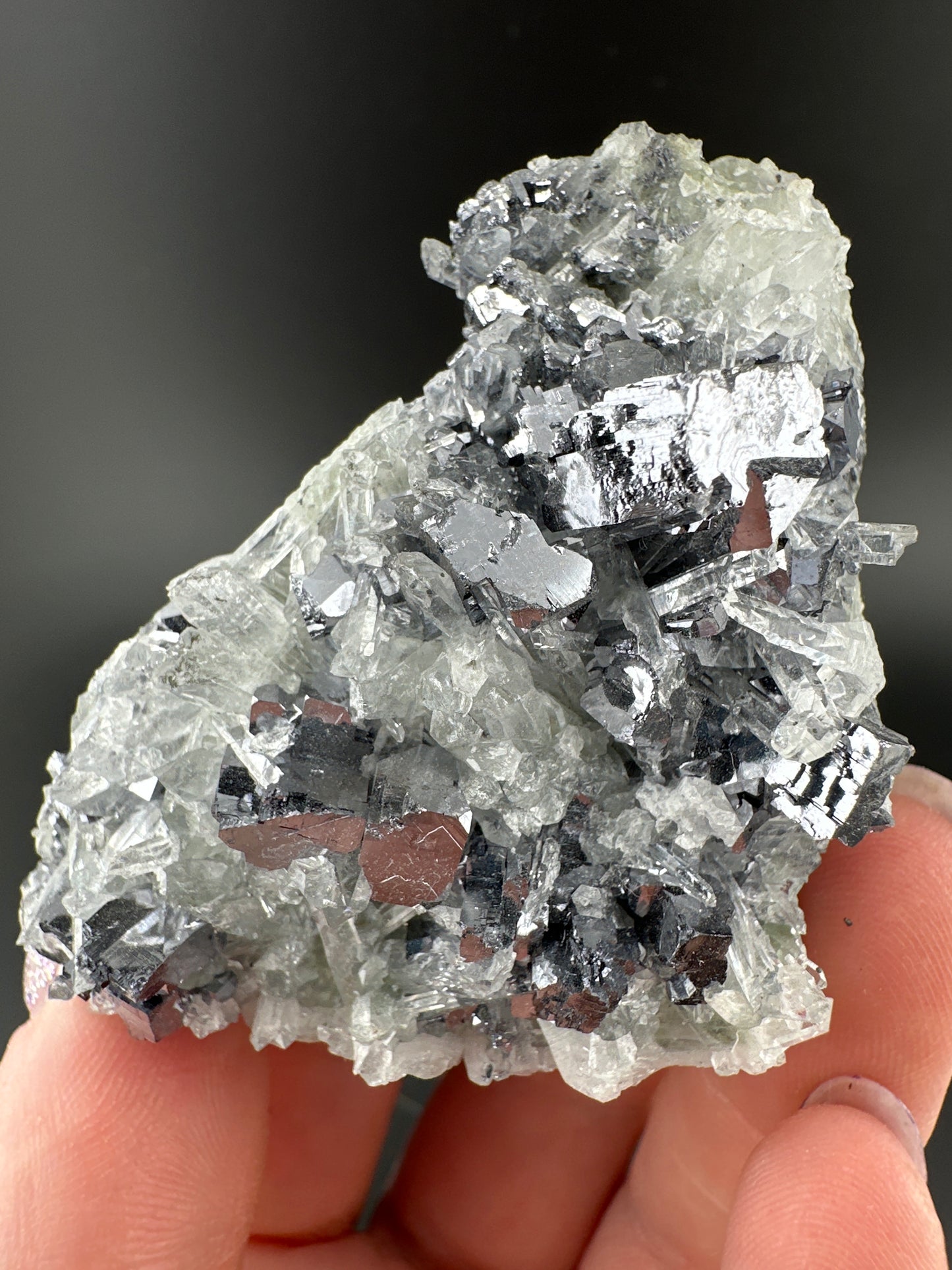 Galena on Quartz from Bulgaria