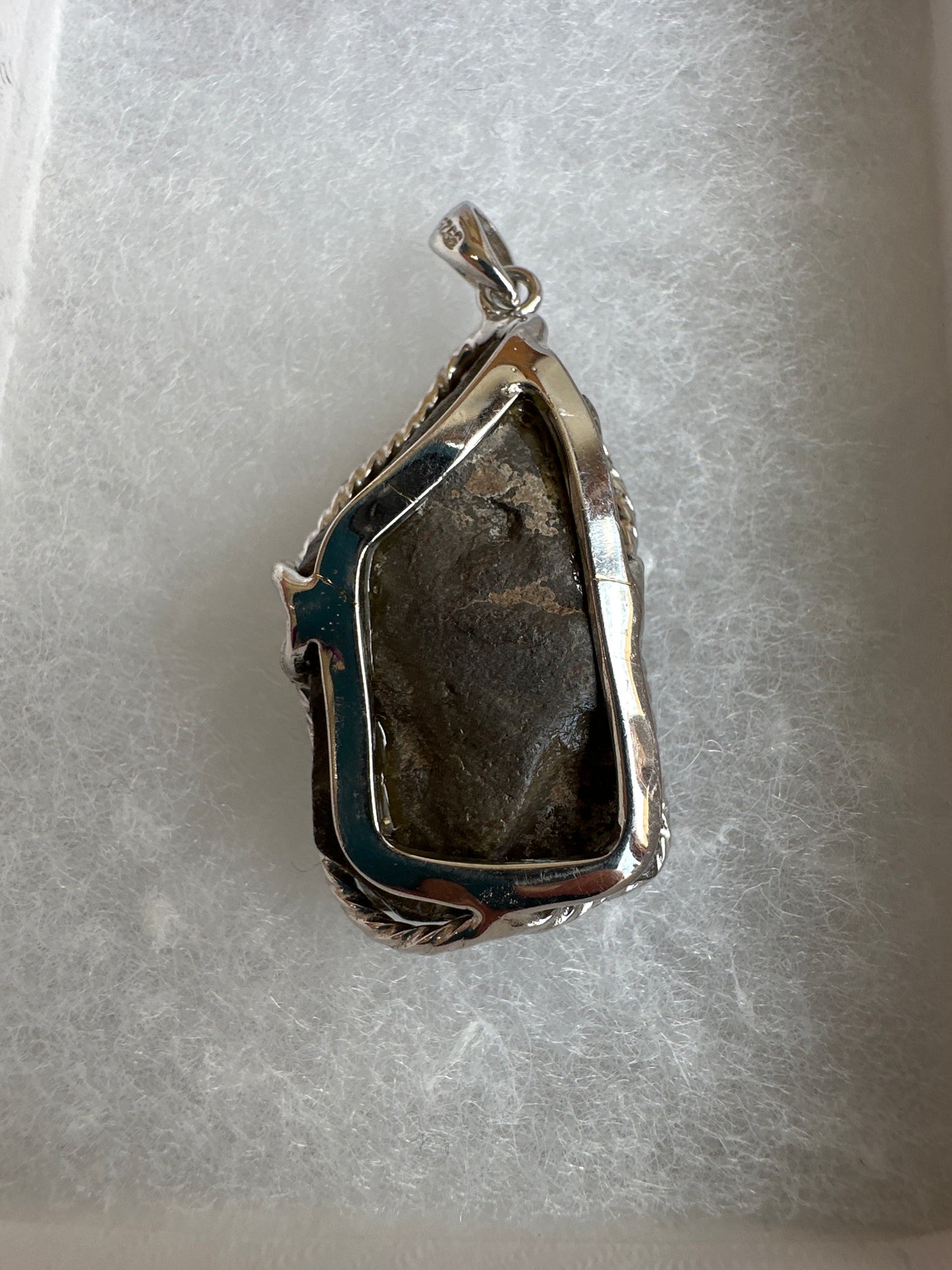 Ammolite in Silver pendant