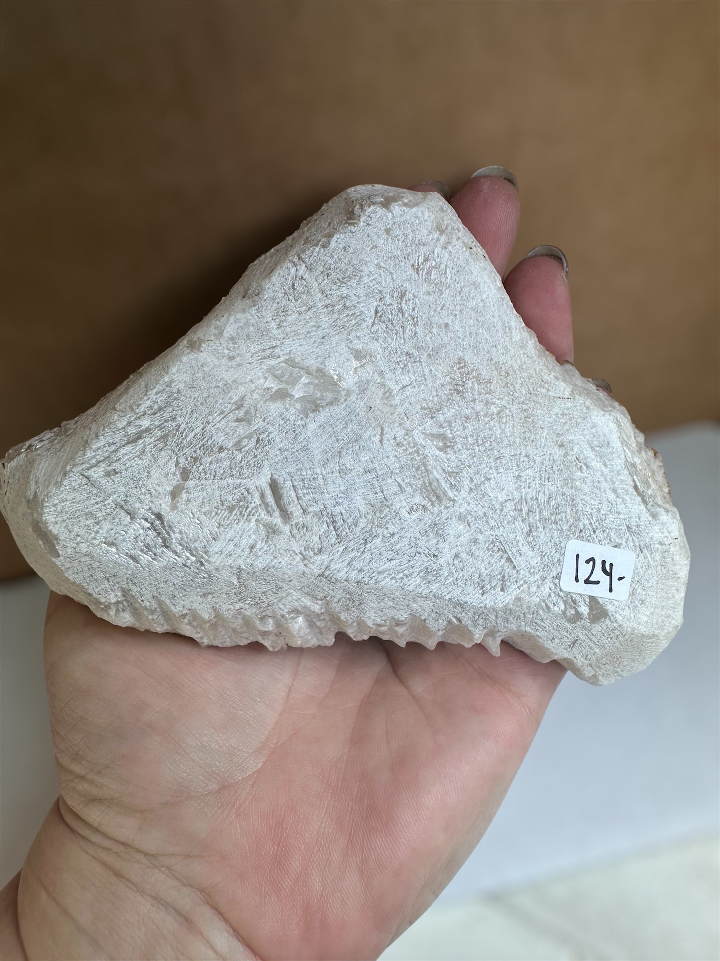 Orange Quartz with sugar calcite, Guangdong, China