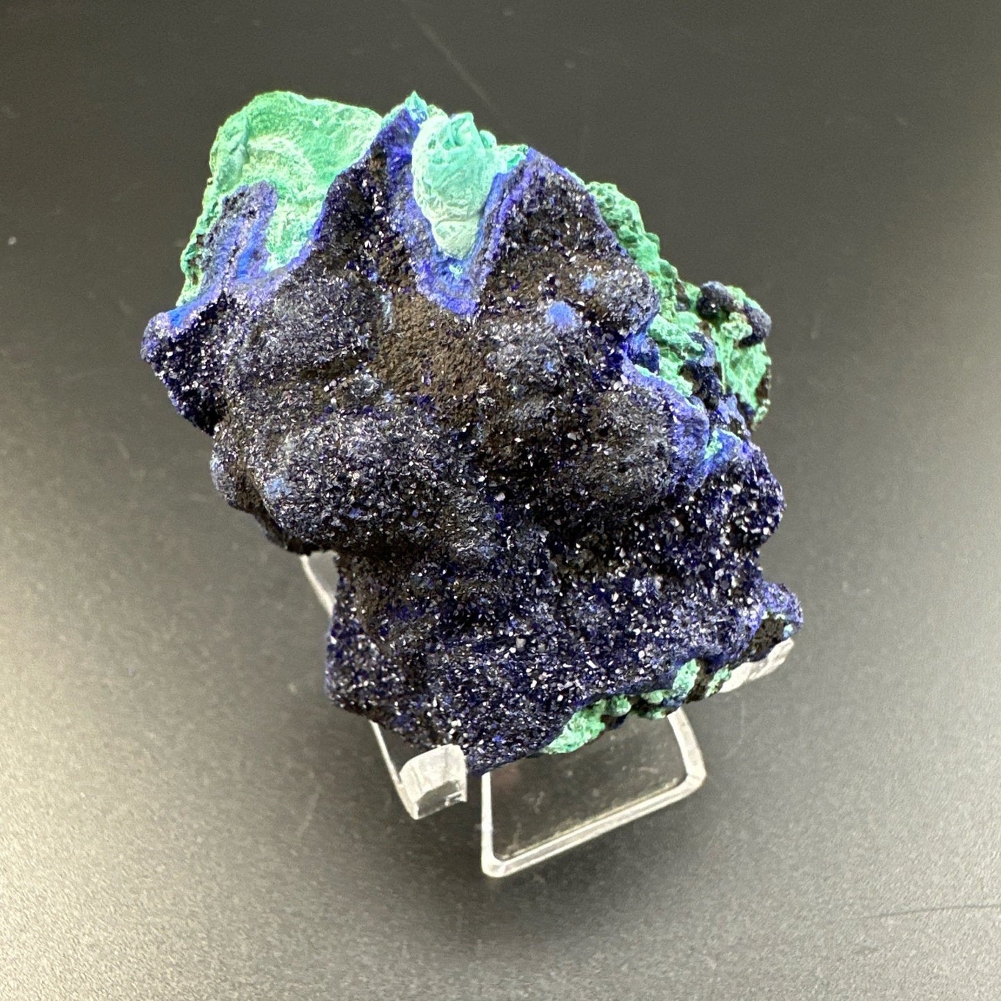 Sparkling Azurite & Malachite with Goethite from Anhui, China