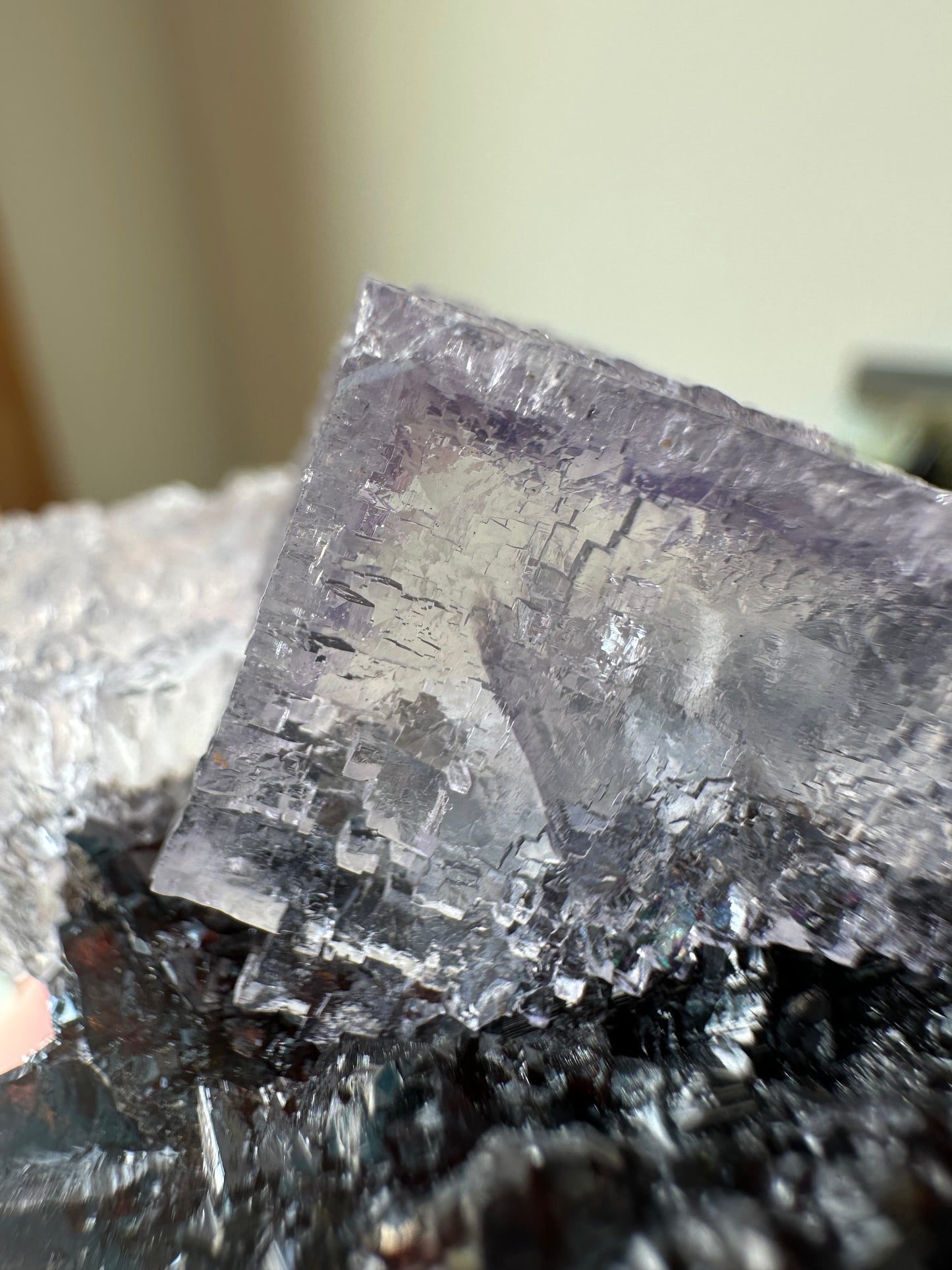 Elmwood Fluorite on Sphalerite