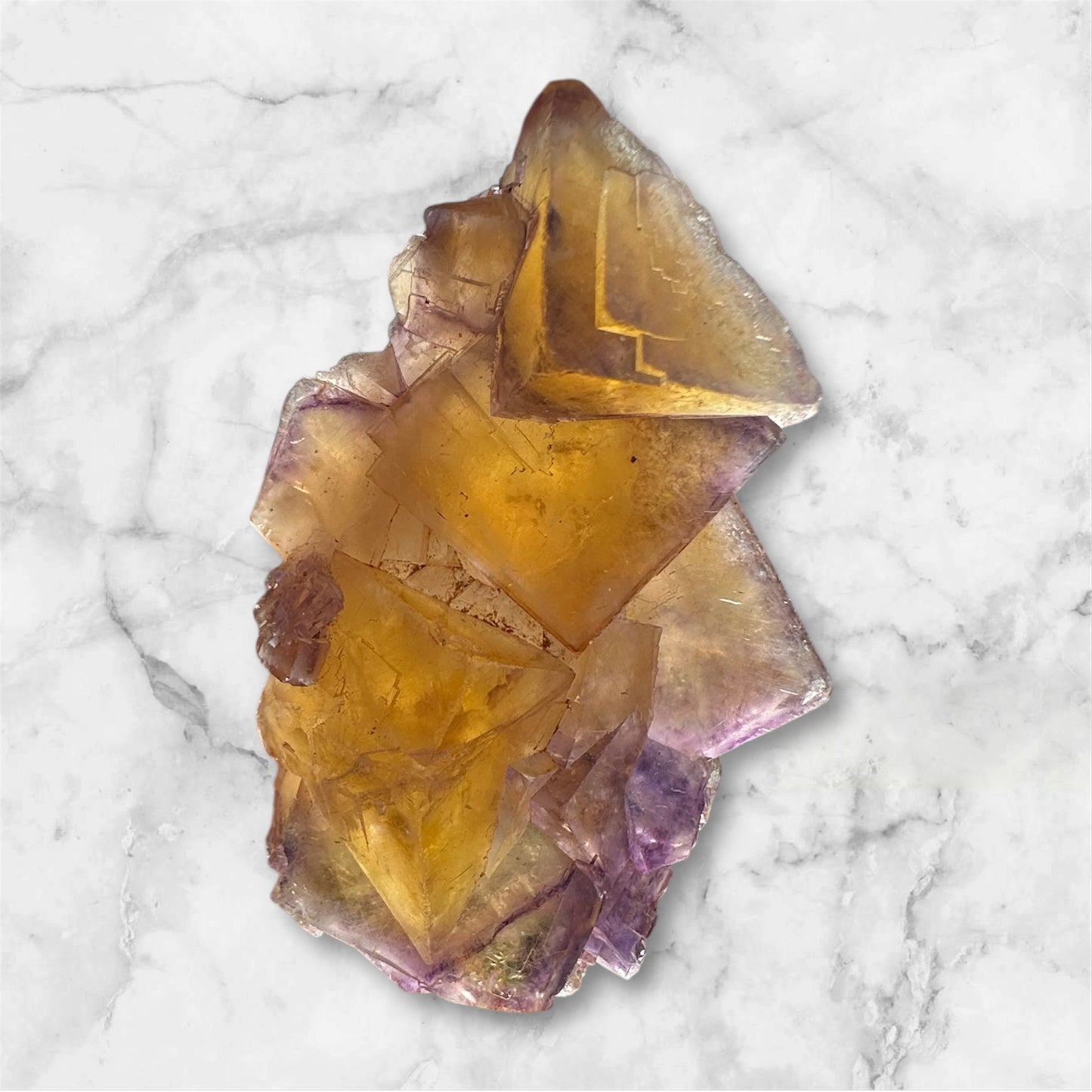 Okorusu yellow & purple fluorite mini