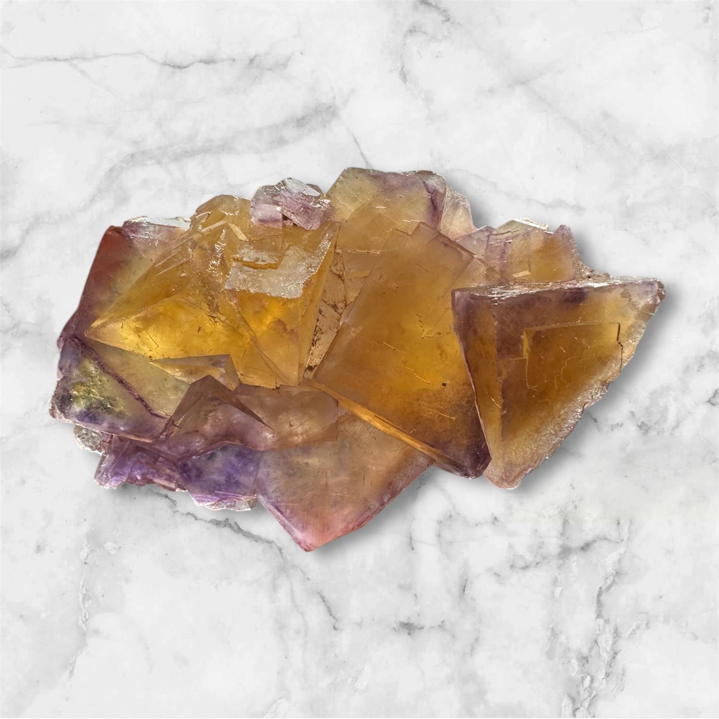 Okorusu yellow & purple fluorite mini