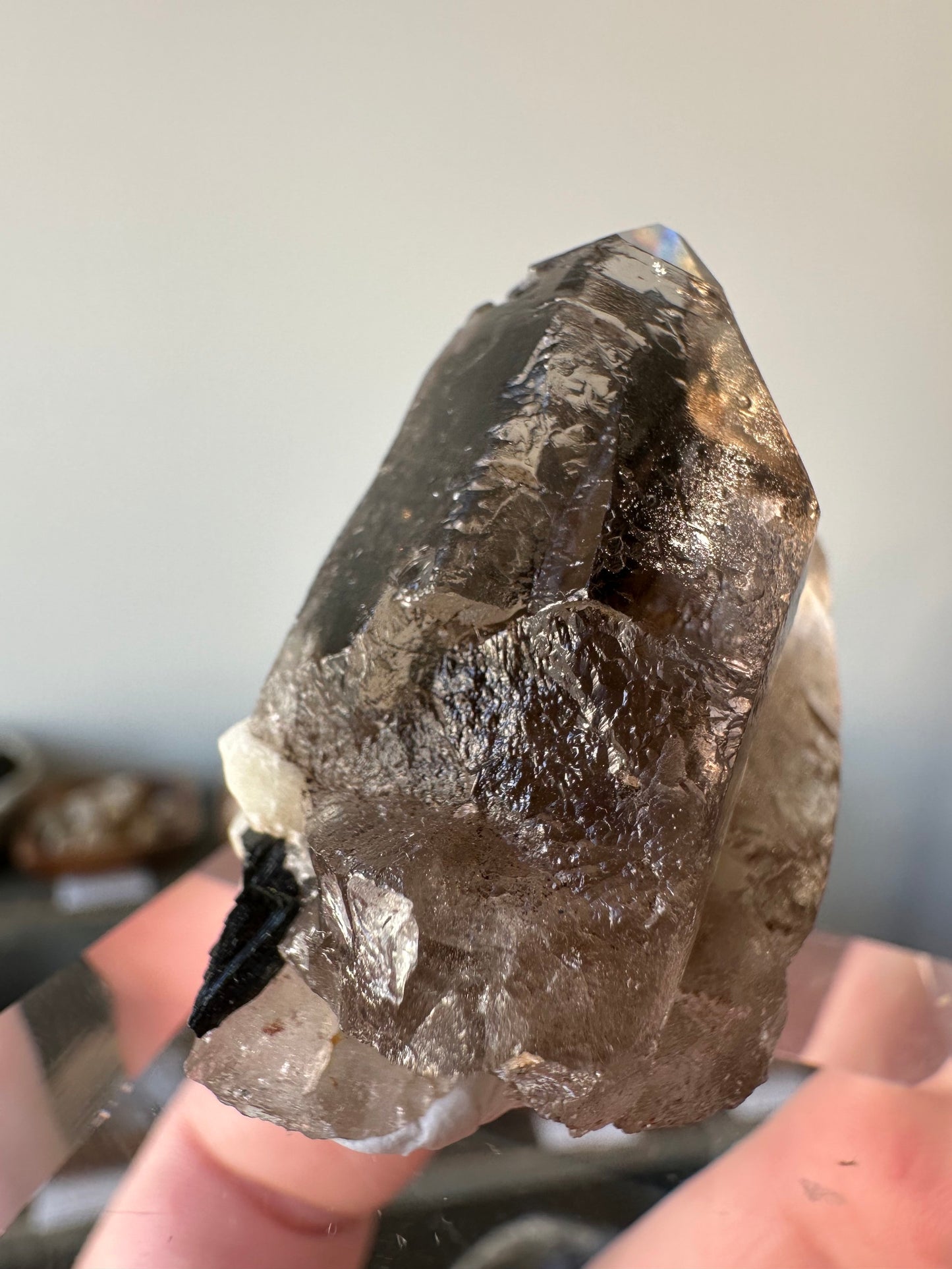 Smoky Quartz, Aegerine, Feldspar. Malawi.