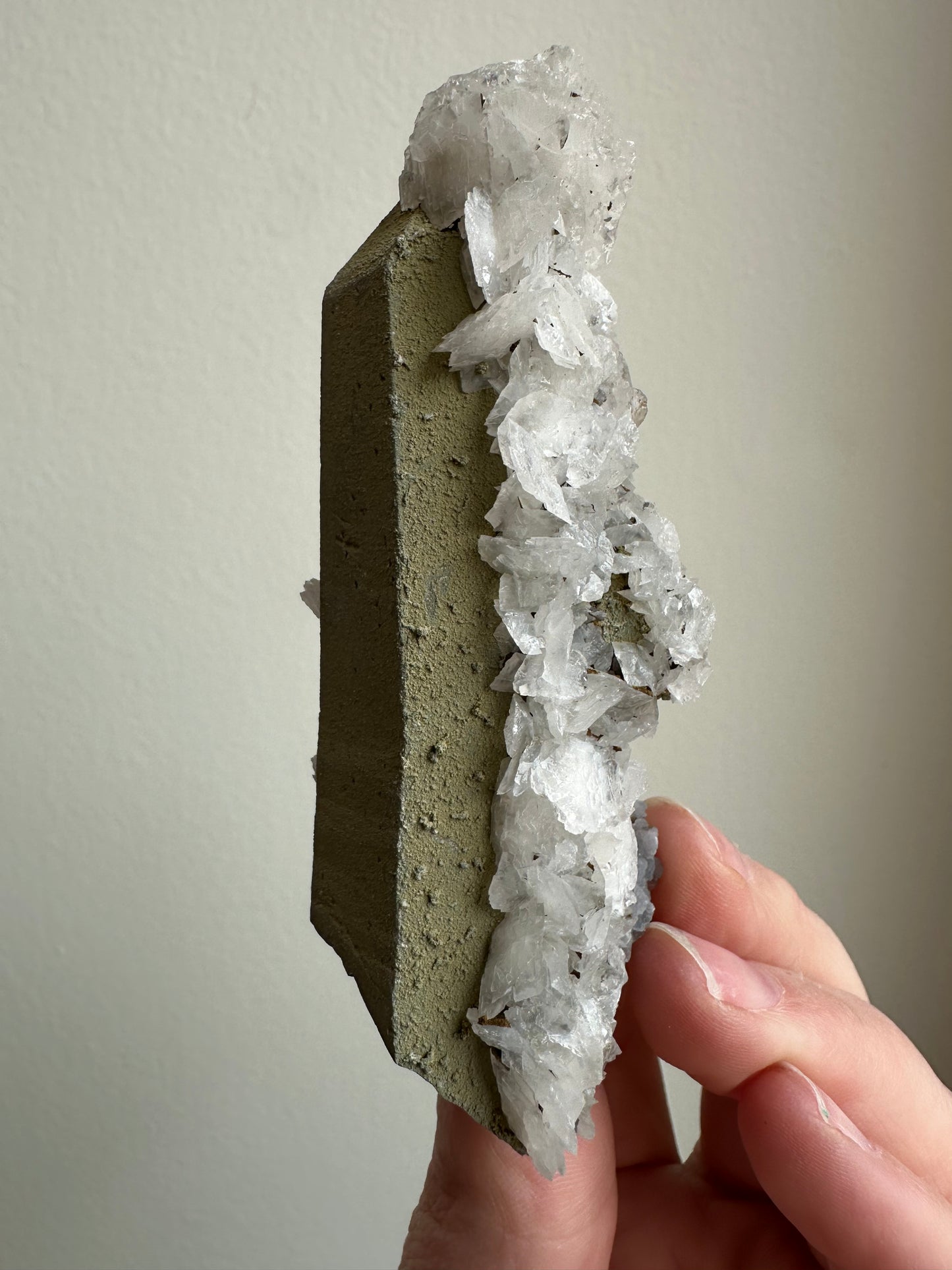 “Matcha Quartz” with Calcite, Inner Mongolia