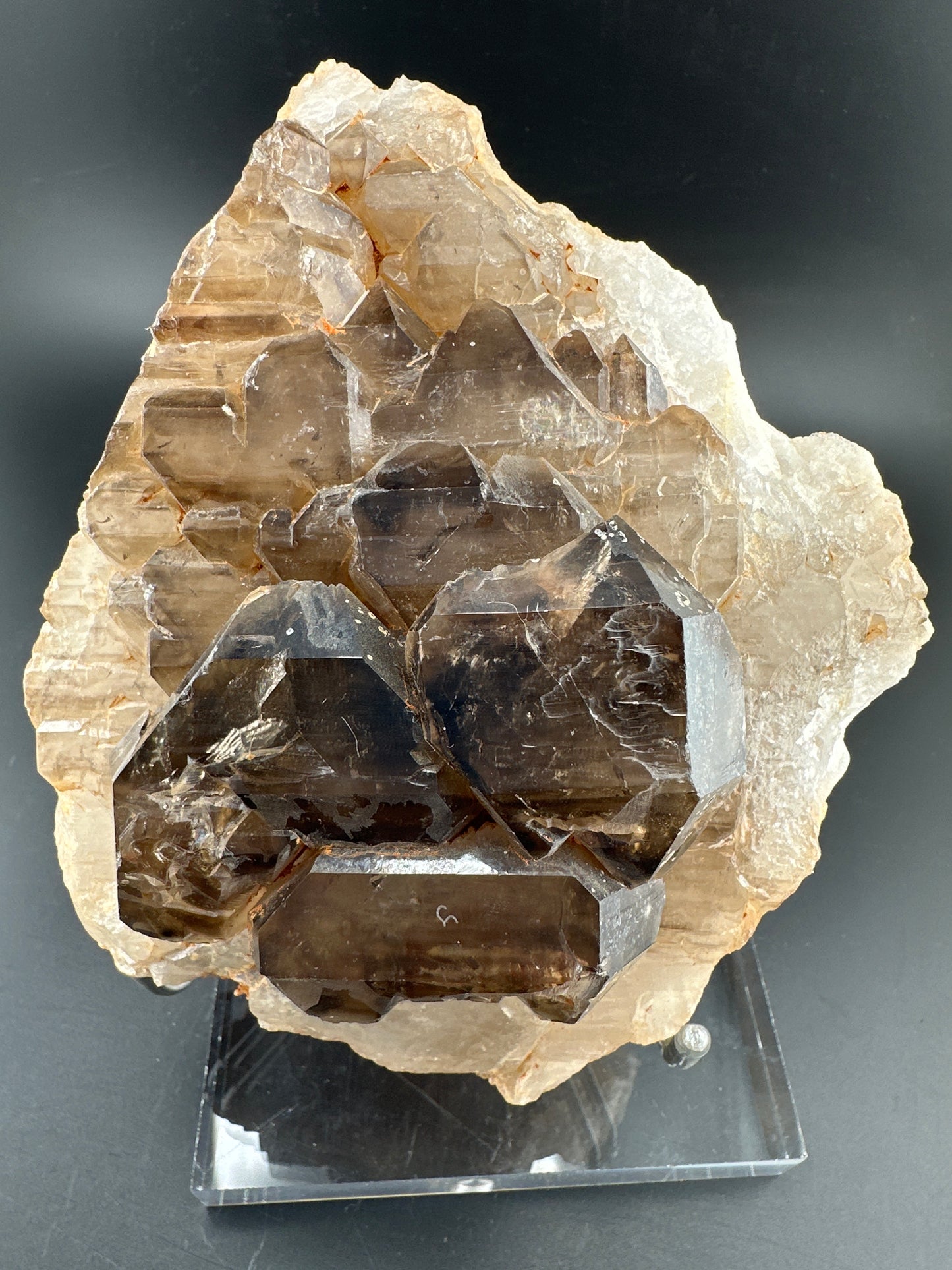 Smoky Quartz Elestial, Brazil