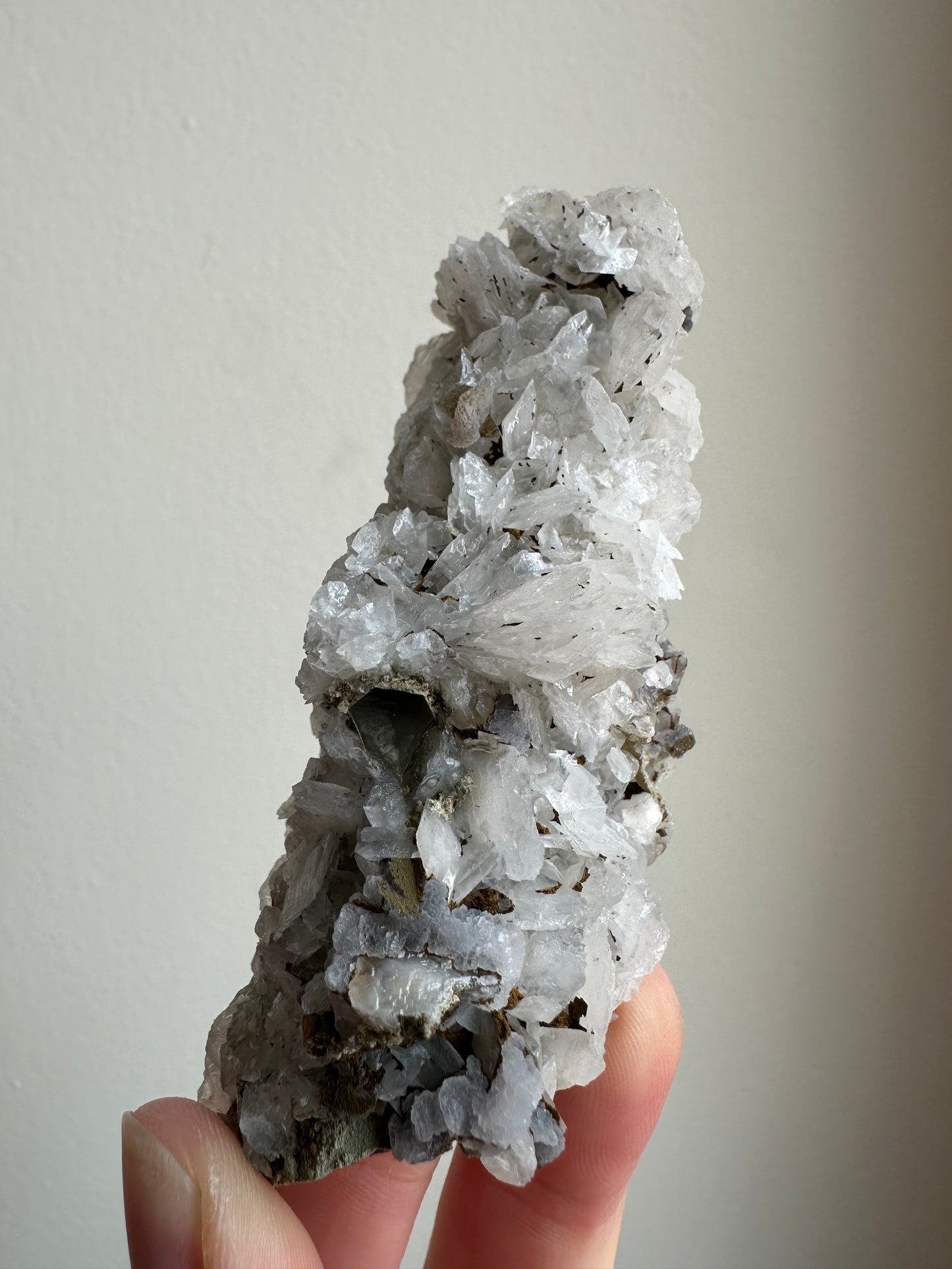 “Matcha Quartz” with Calcite, Inner Mongolia