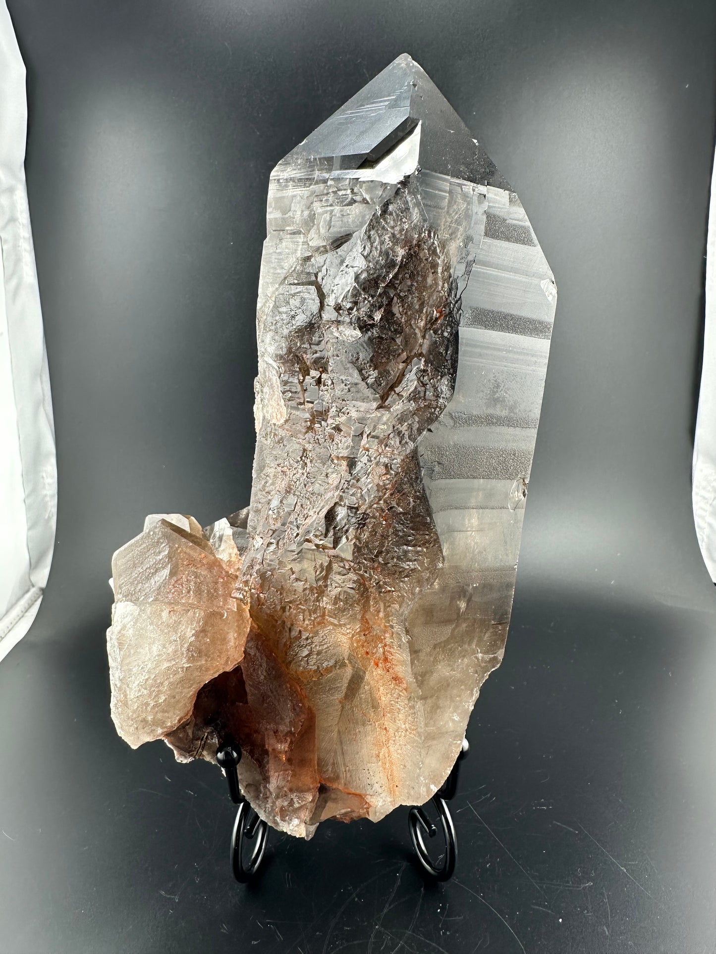 “Lightning Strike” Smoky Quartz, Minas Gerais, Brazil (large!)