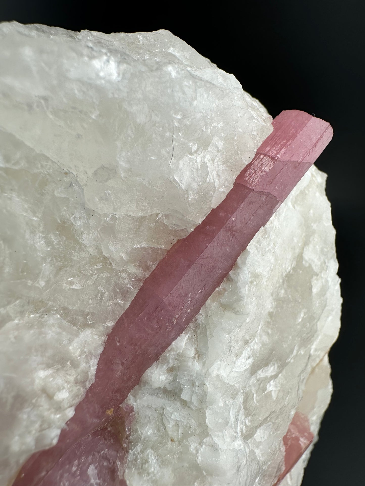 Gemmy Pink Tourmaline in Quartz, Brazil