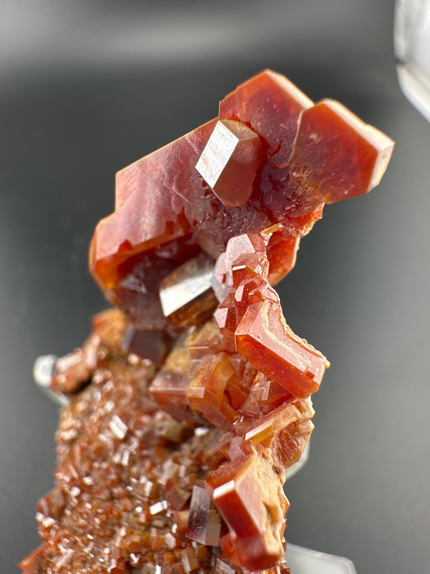 insane Vanadanite crystal cluster from Morocco.