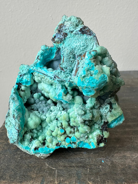 botryoidal Chrysocolla with Quartz, Peru