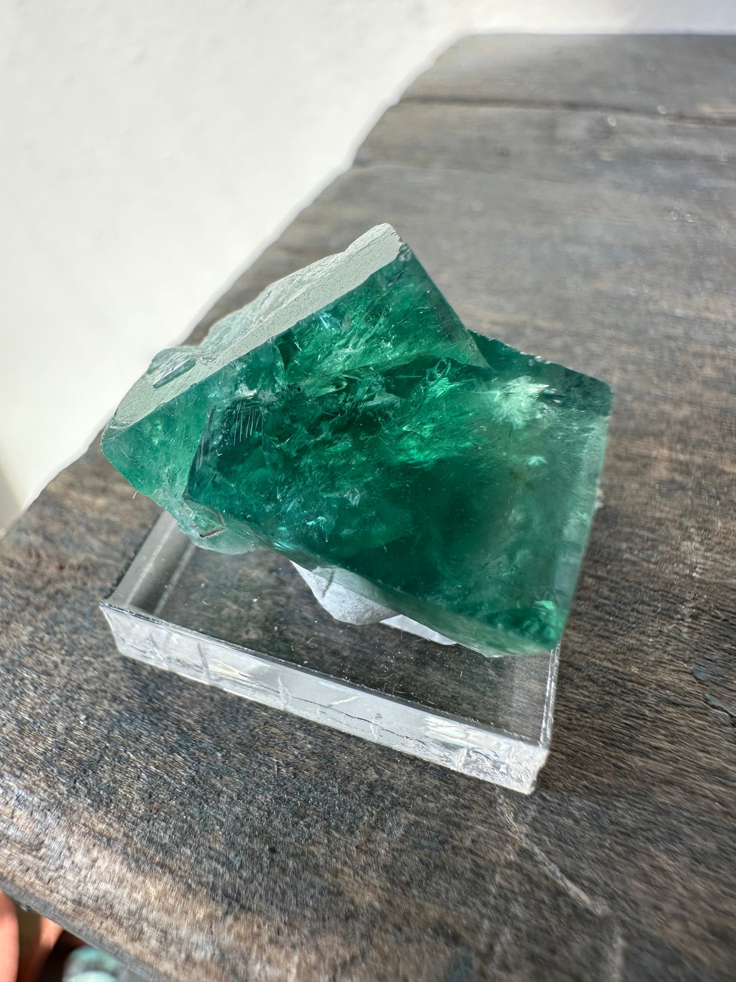 Fluorite Twin, 50 Year Pocket, Rogerley Mine, Weardale England