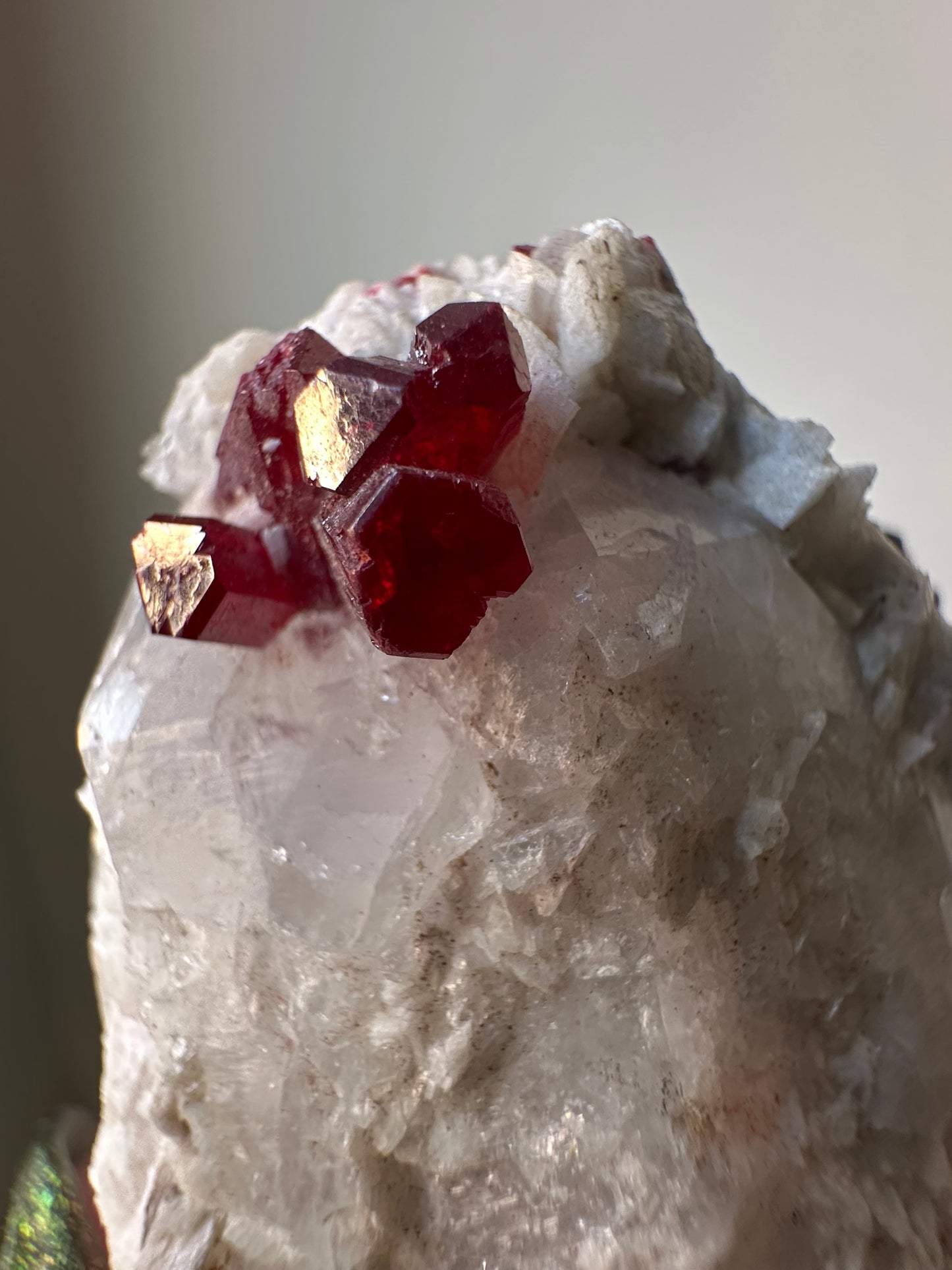 Cinnabar on Quartz, Hunan