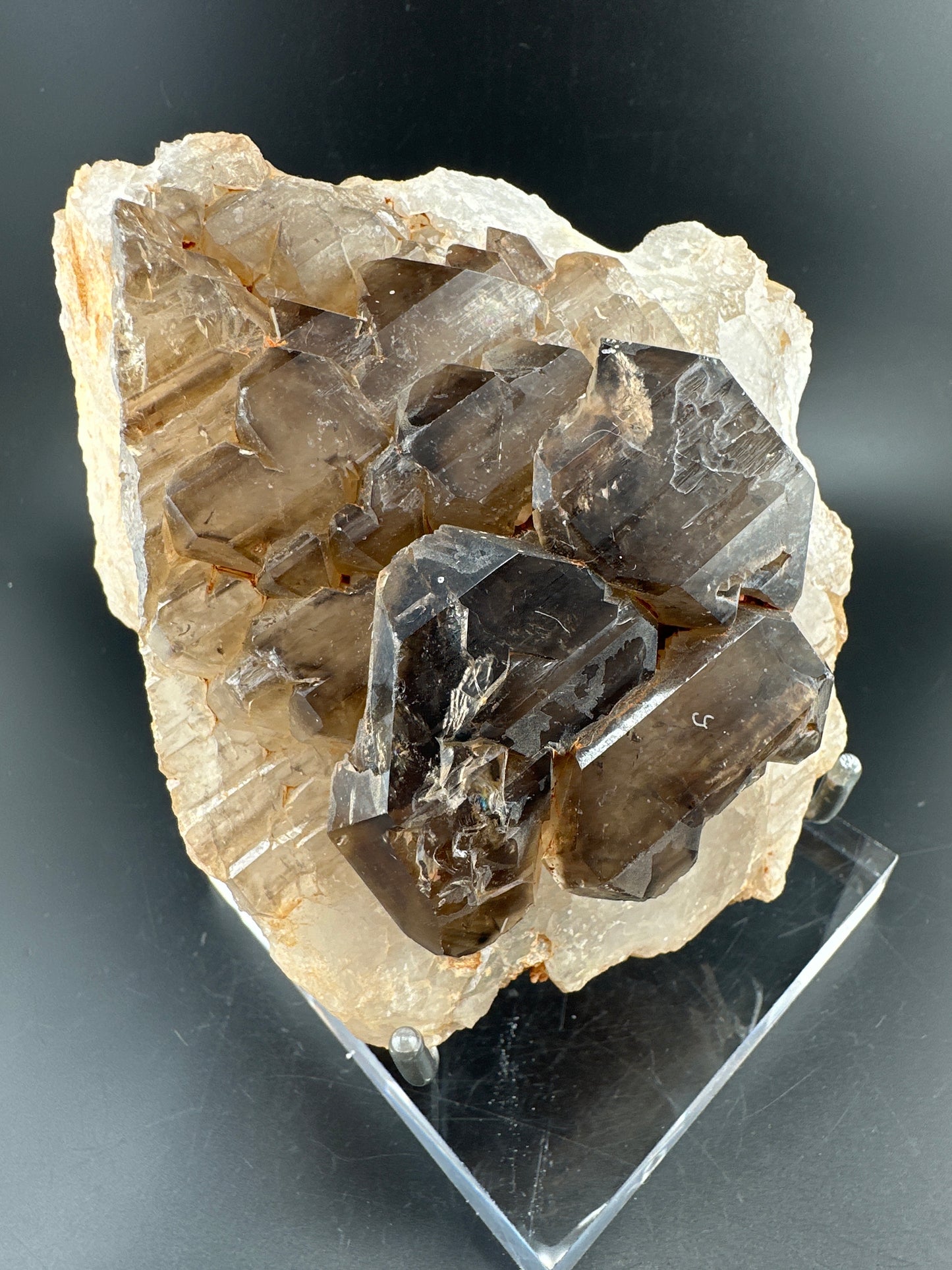 Smoky Quartz Elestial, Brazil
