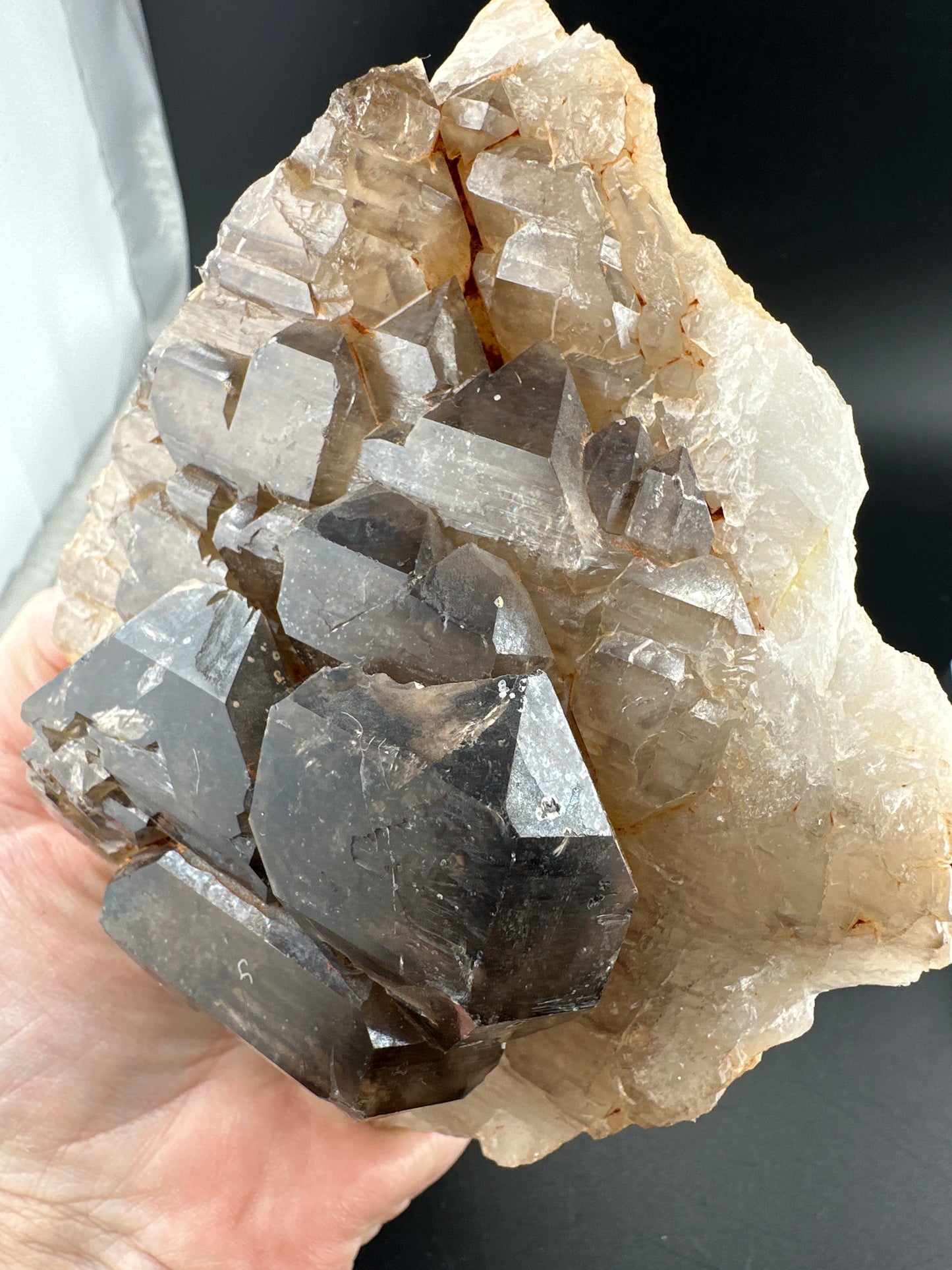 Smoky Quartz Elestial, Brazil