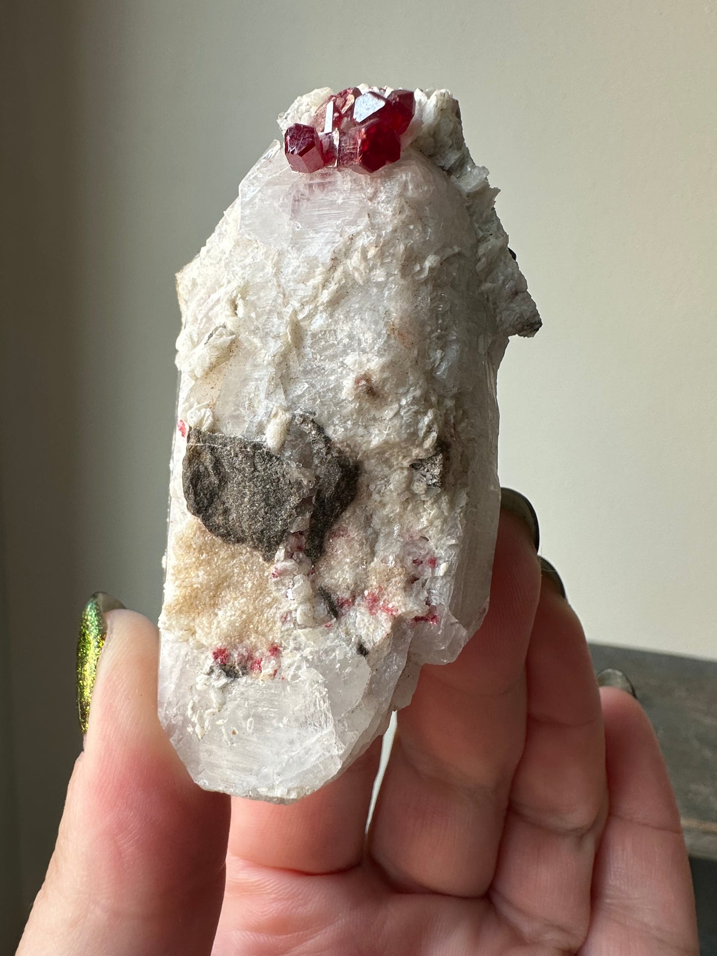 Cinnabar on Quartz, Hunan