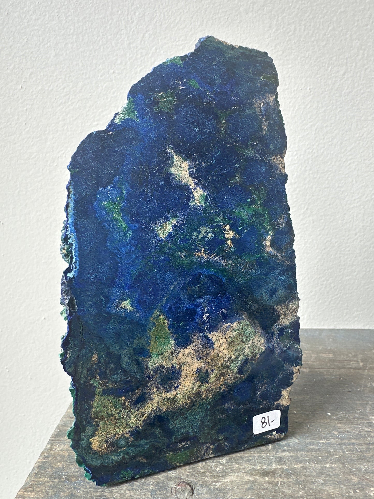 Azurite & Malachite polished slab (end piece)