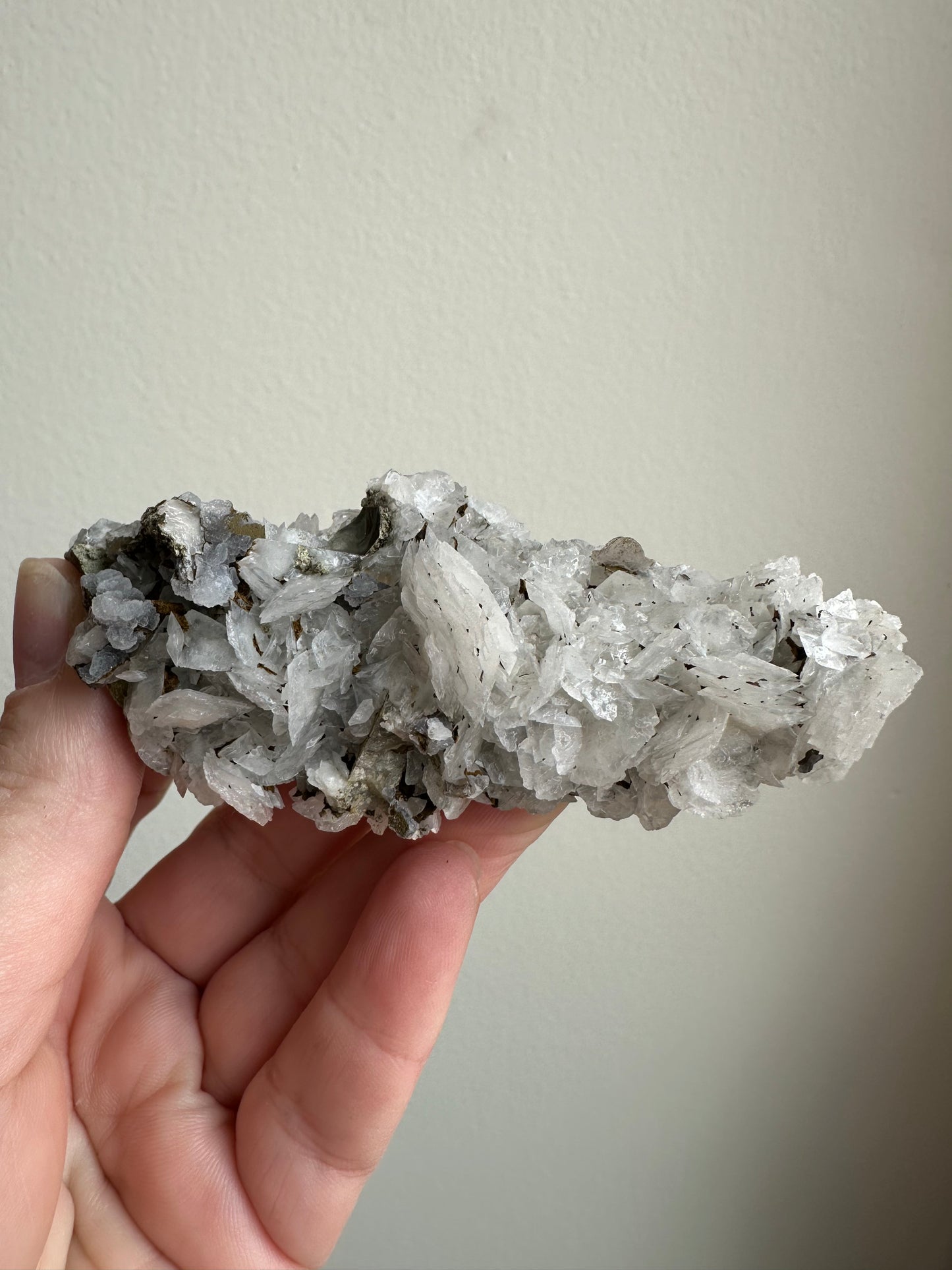 “Matcha Quartz” with Calcite, Inner Mongolia